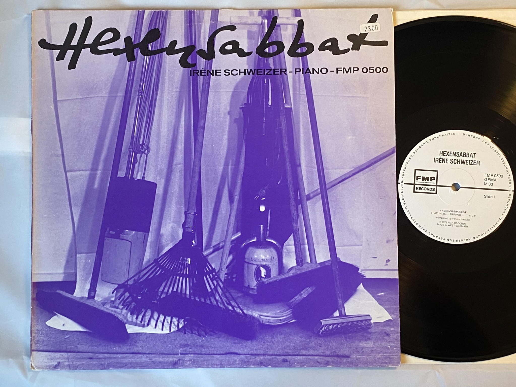 Omslagsbild för skivan IRENE SCHWEIZER Hexensabbat LP -78 Ger FMP 0500 *** free improvisation ***