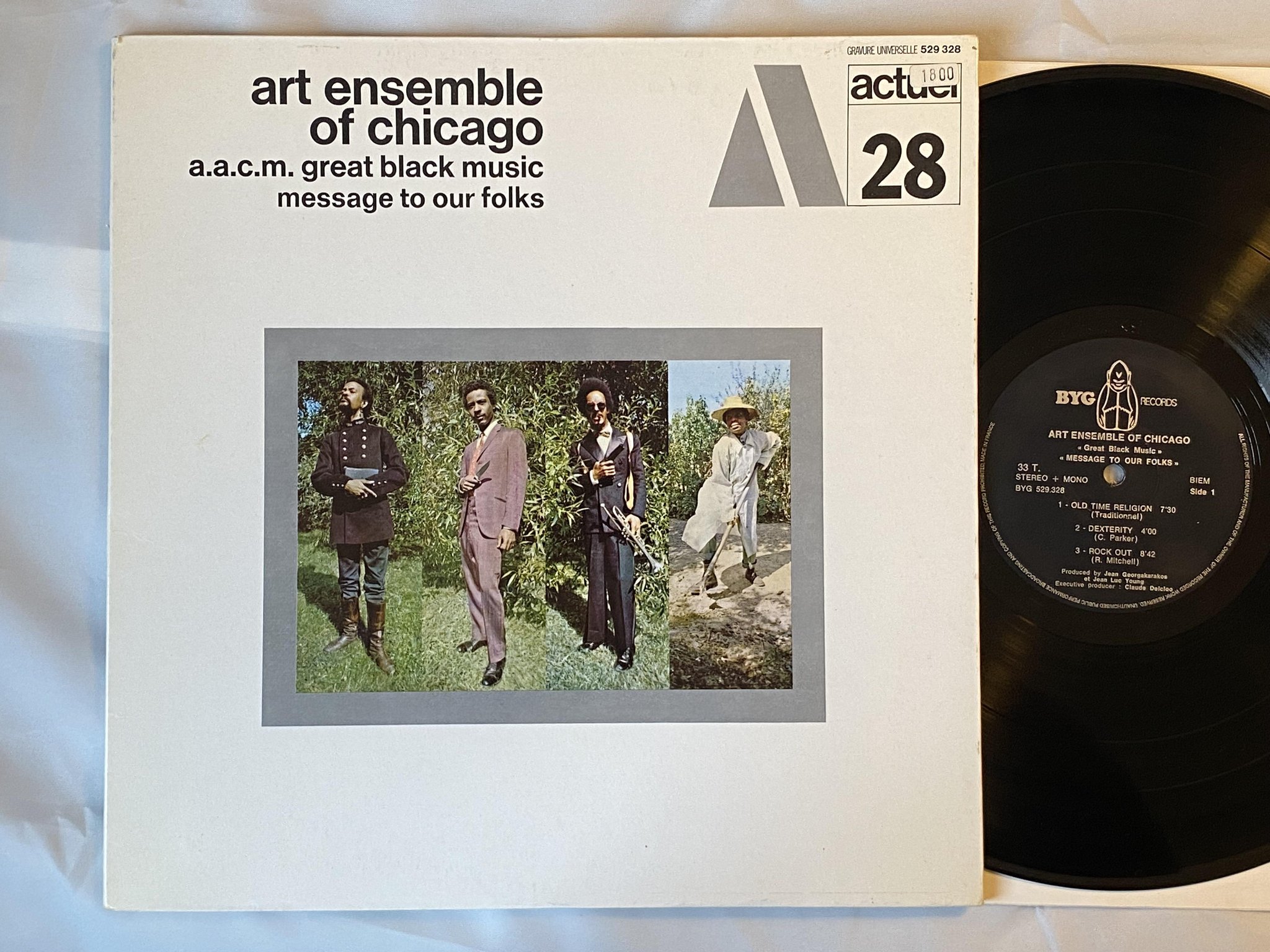 Omslagsbild för skivan ART ENSEMBLE OF CHICAGO great black music LP -69 Fra BYG 529.302