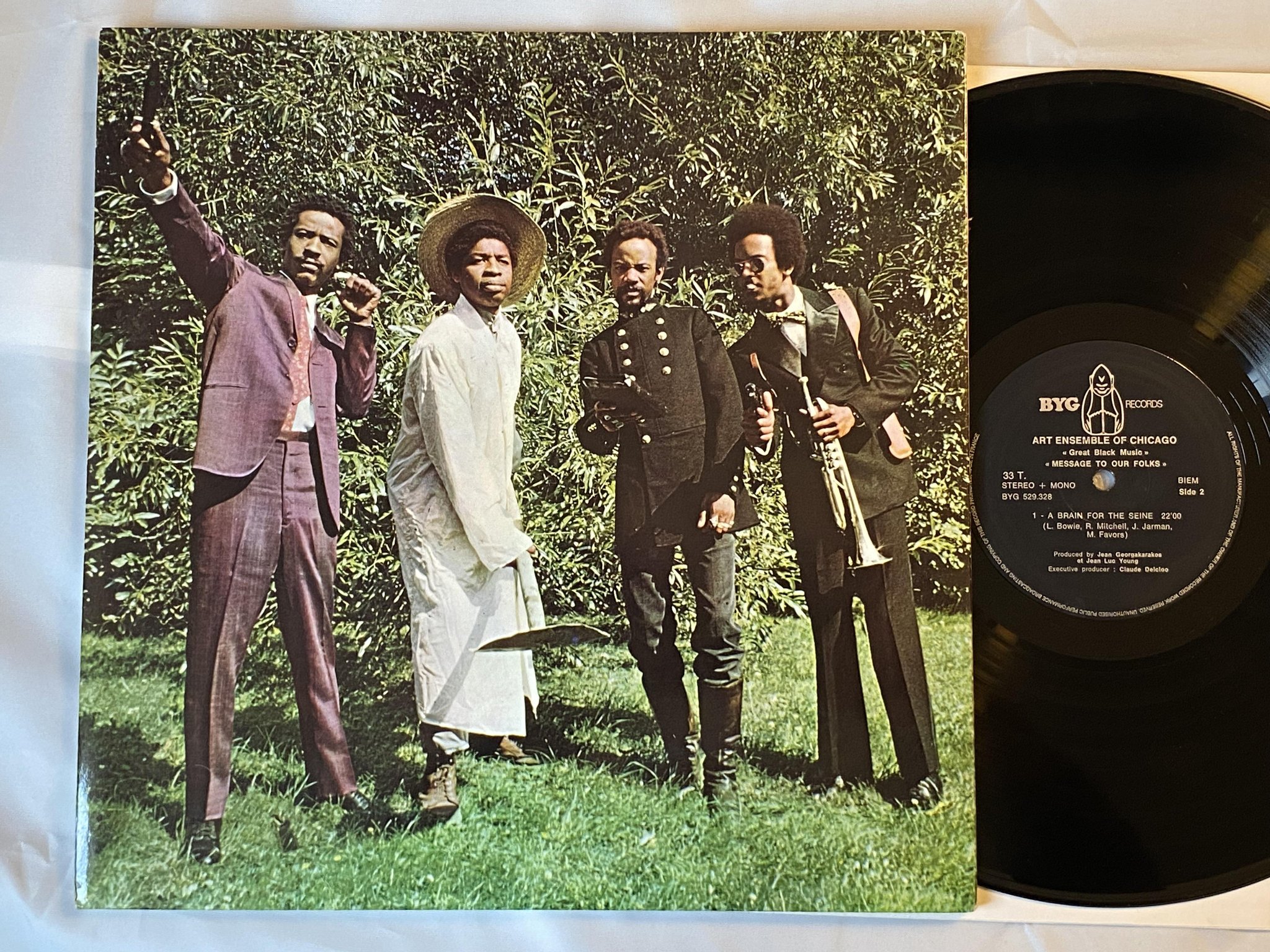 Omslagsbild för skivan ART ENSEMBLE OF CHICAGO great black music LP -69 Fra BYG 529.302