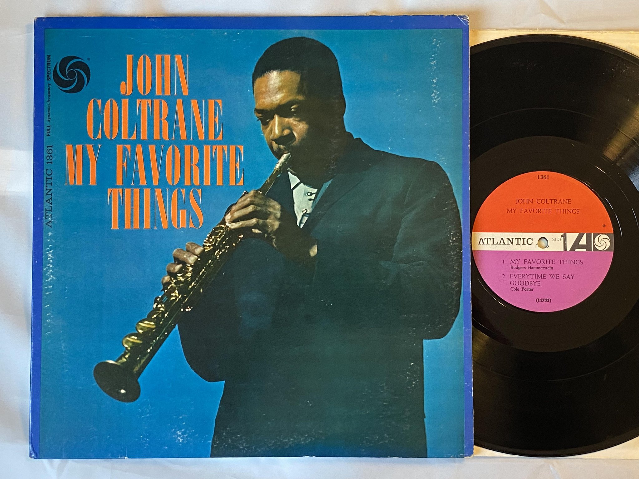 Omslagsbild för skivan JOHN COLTRANE my favourite things LP -61 US ATLANTIC 1361 *** CLASSIC ***