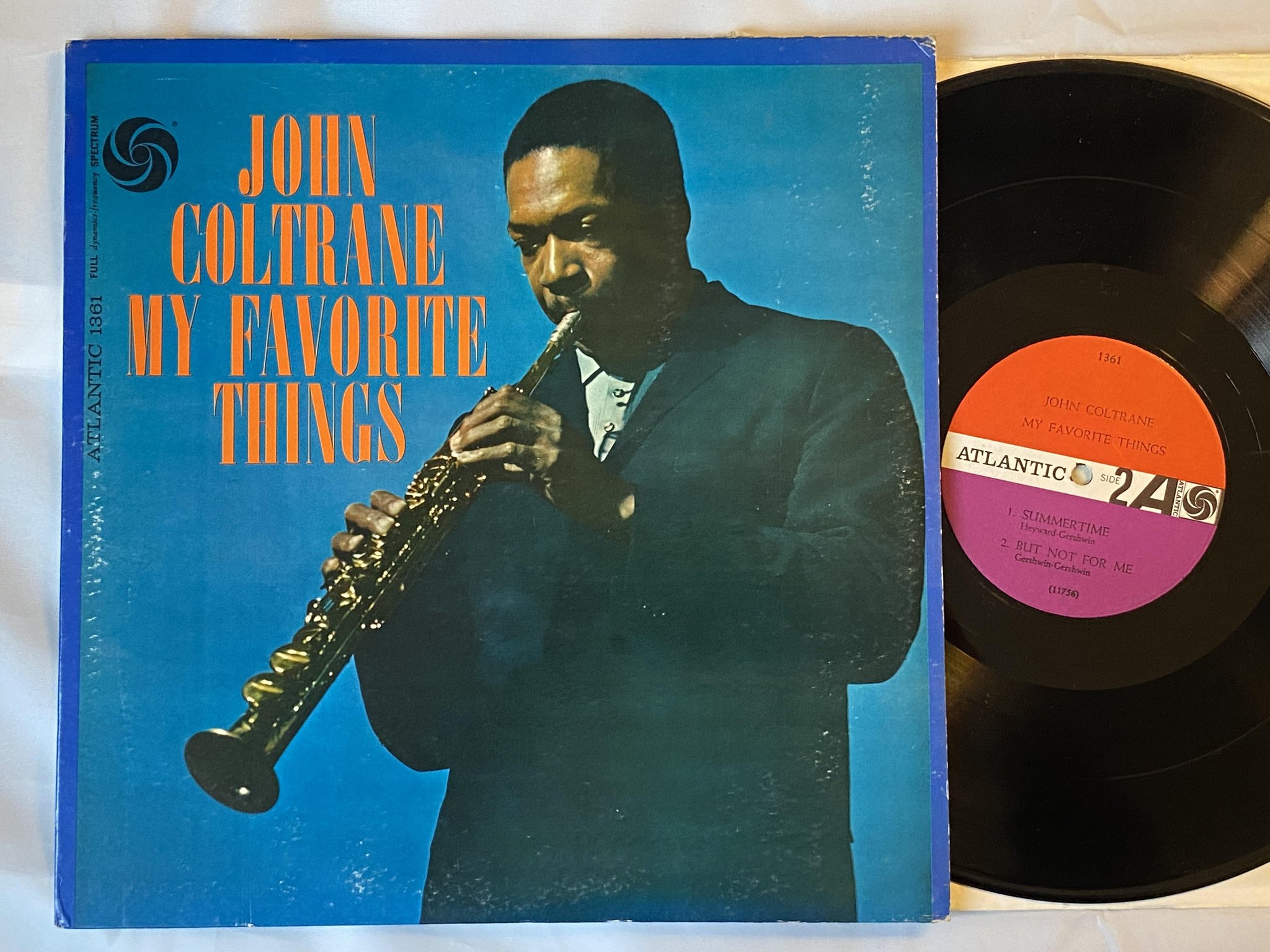 Omslagsbild för skivan JOHN COLTRANE my favourite things LP -61 US ATLANTIC 1361 *** CLASSIC ***