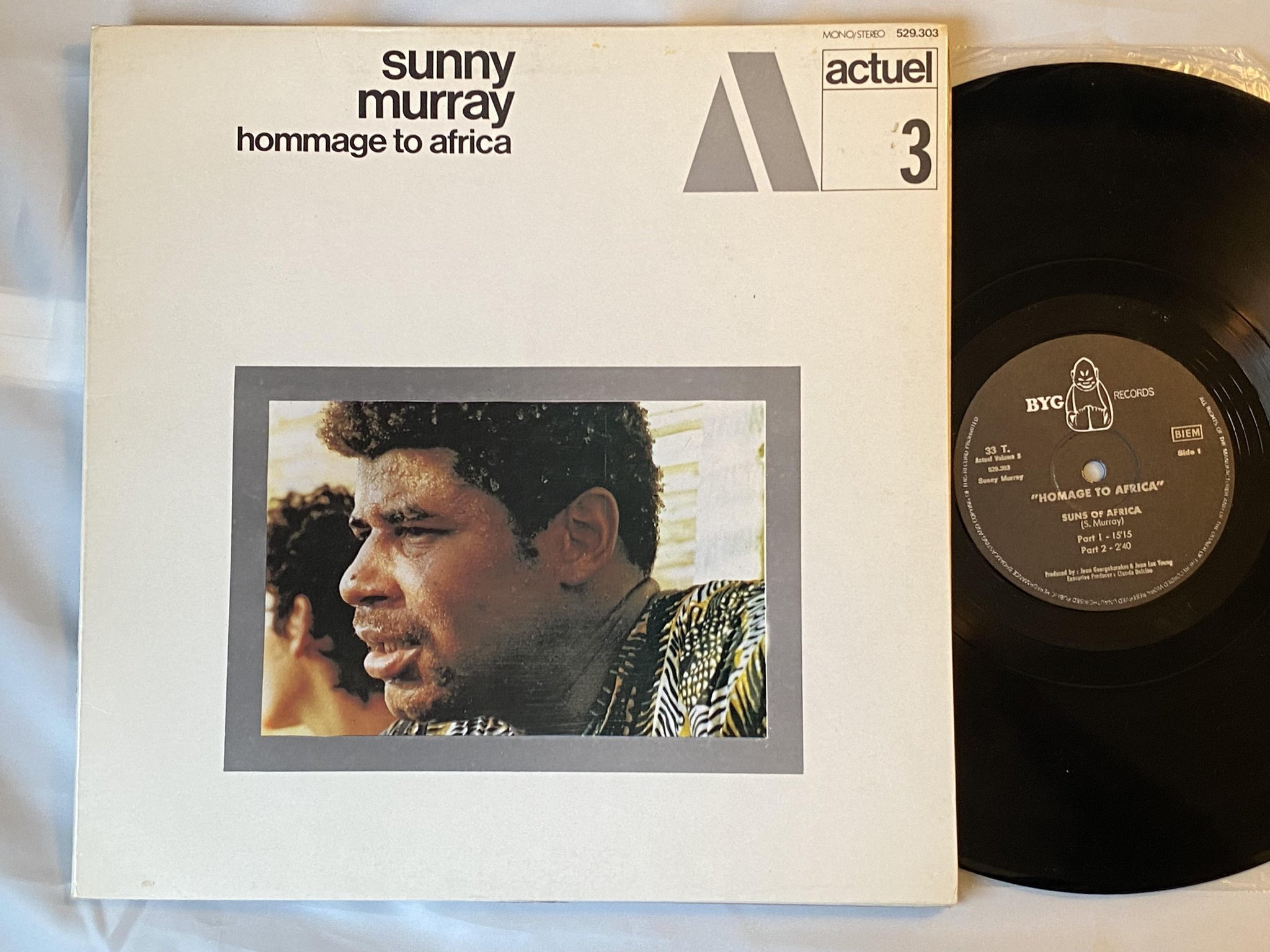 Omslagsbild för skivan SUNNY MURRAY Hommage To Africa LP -70 Fra BYG 529303