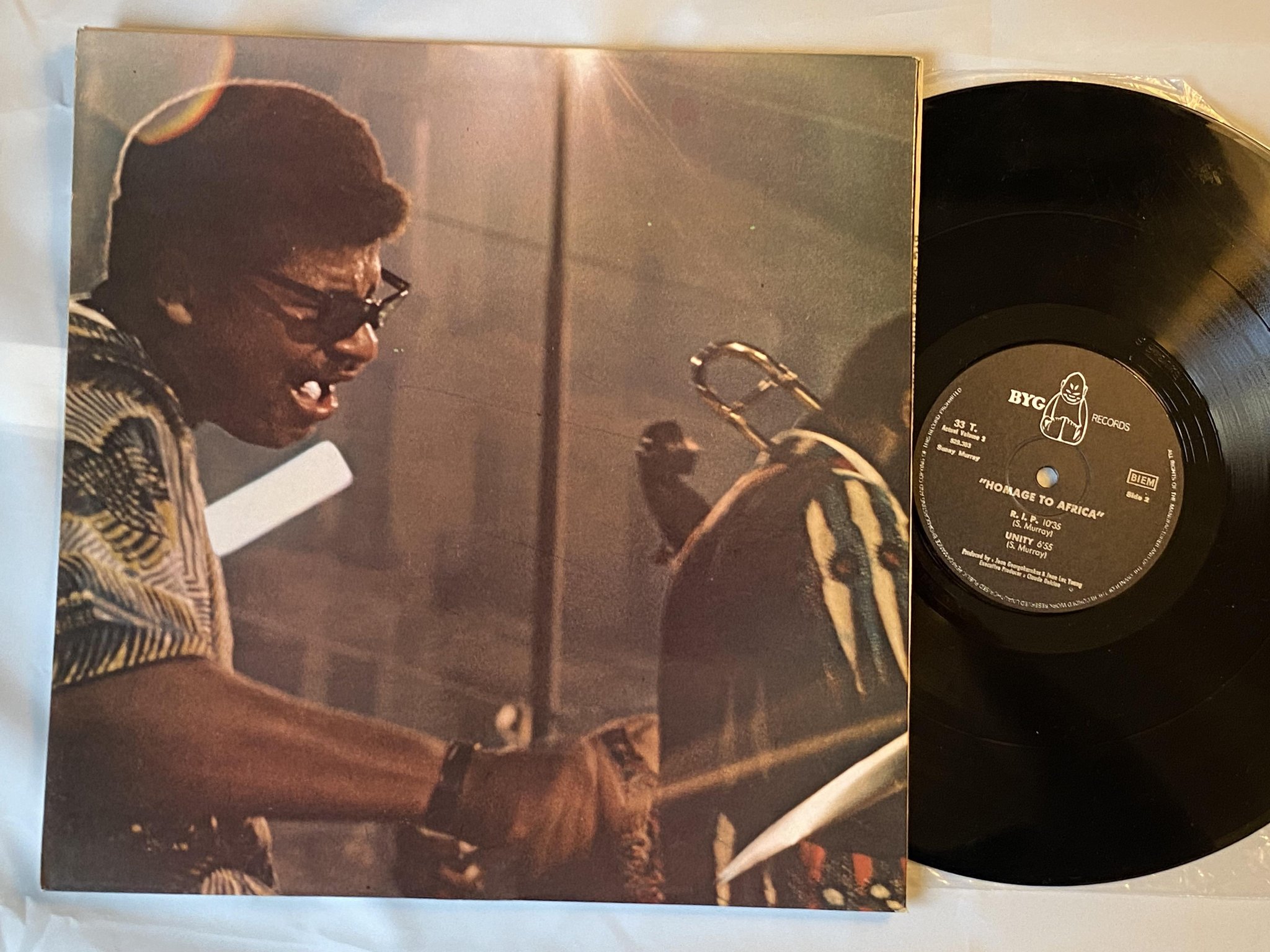 Omslagsbild för skivan SUNNY MURRAY Hommage To Africa LP -70 Fra BYG 529303