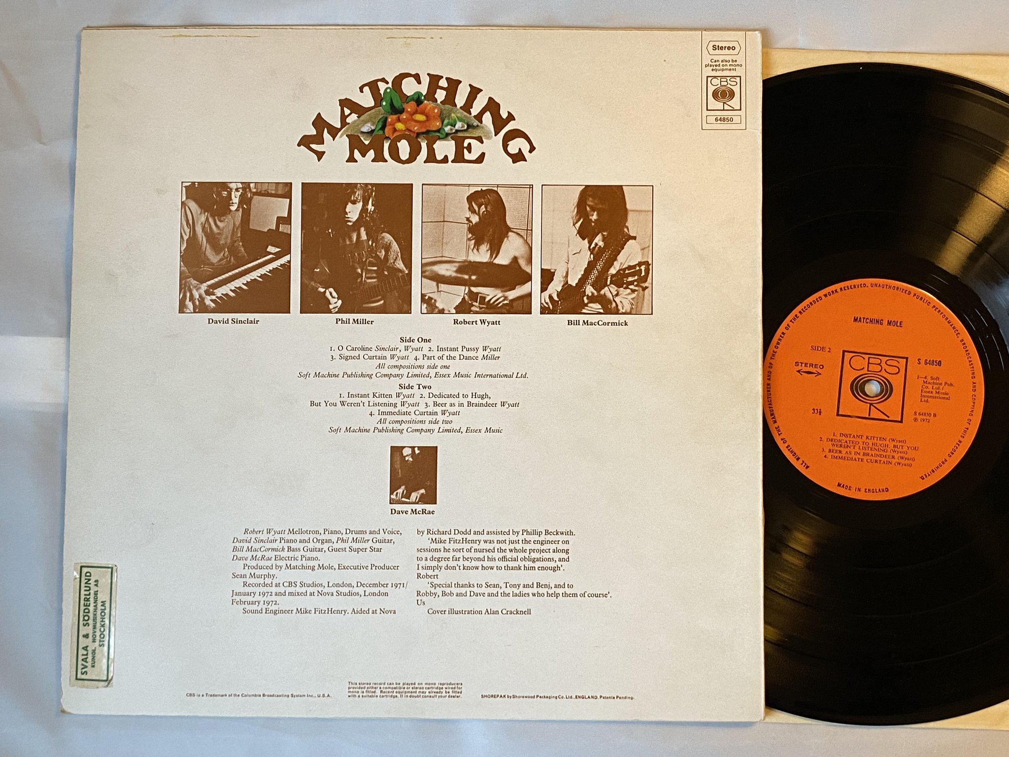 Omslagsbild för skivan MATCHIING POLE s/t LP -72 UK CBS S 64850 *** jazz-psych ***