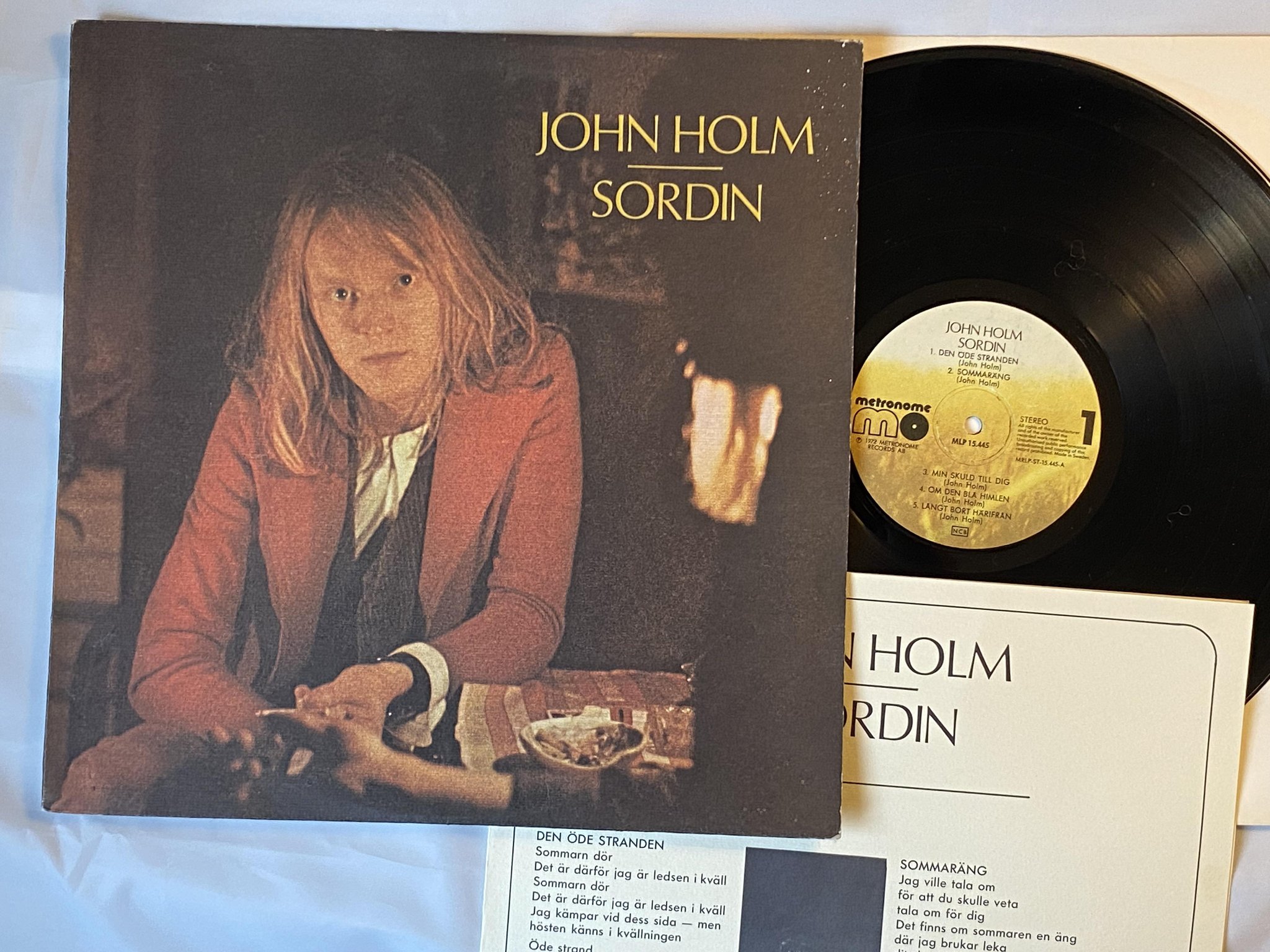 Omslagsbild för skivan JOHN HOLM sordin LP Swe METRONOME MLP 15445