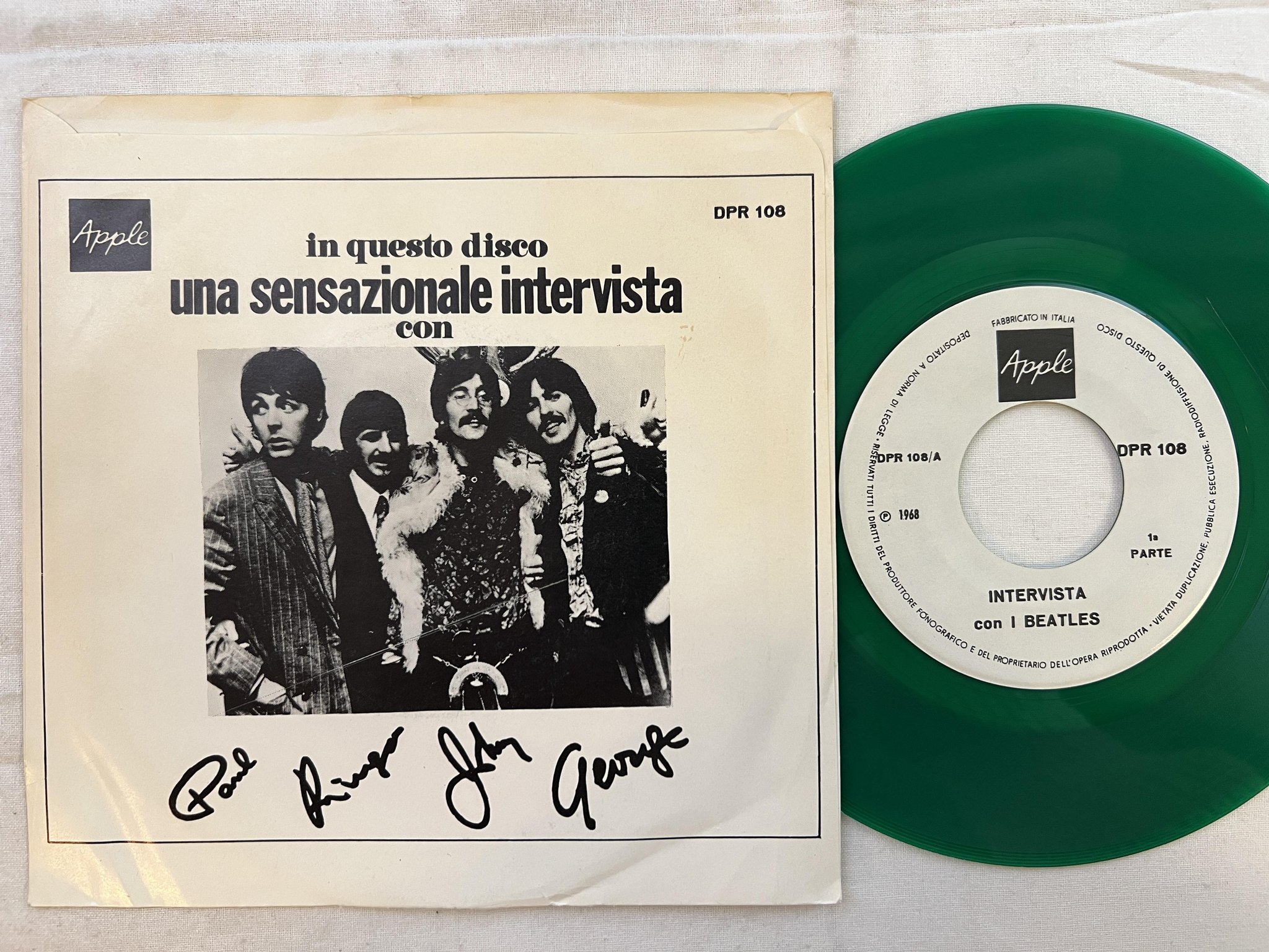 Omslagsbild för skivan THE BEATLES interview 7" DPR 108 ** non music **