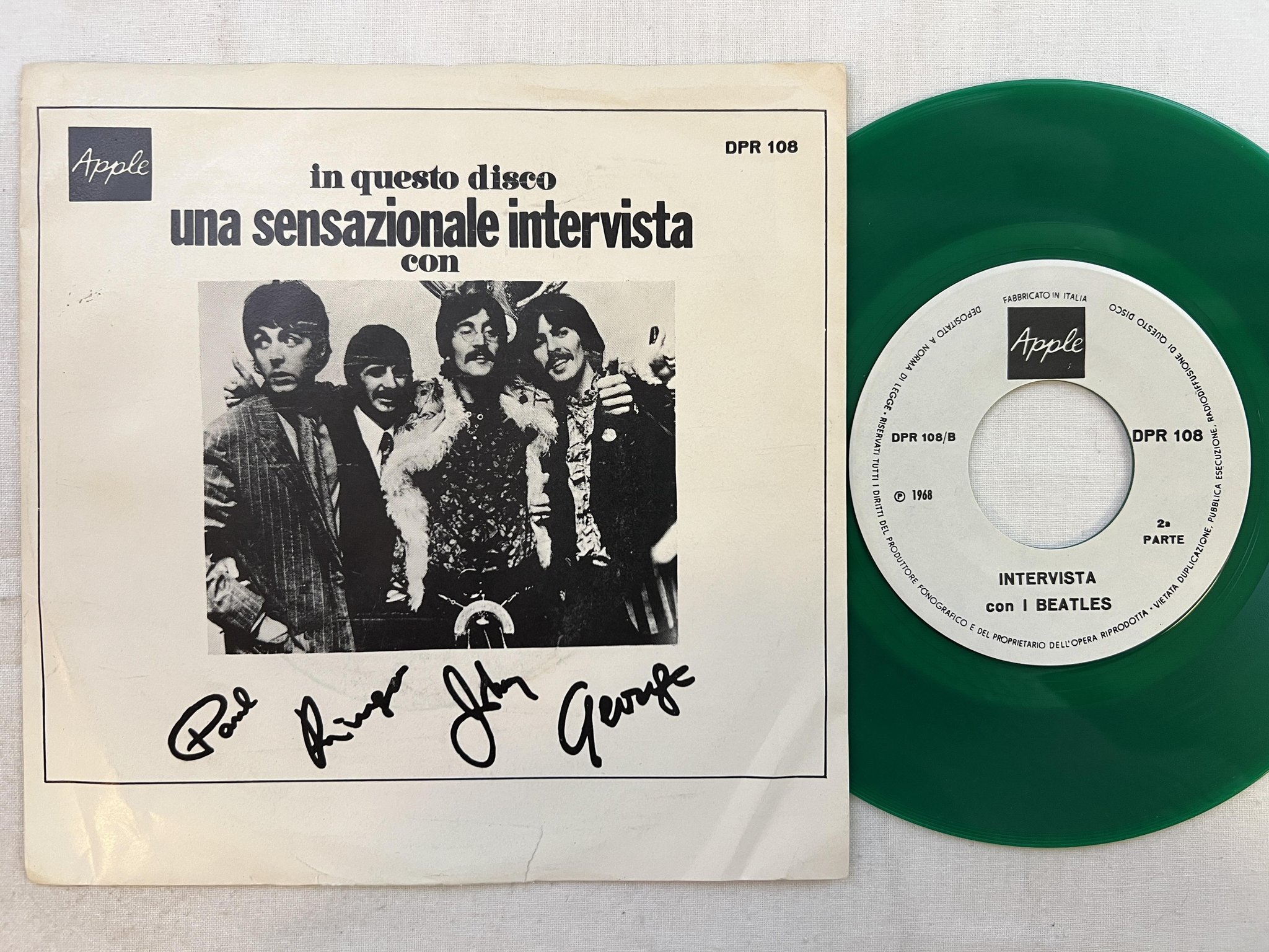 Omslagsbild för skivan THE BEATLES interview 7" DPR 108 ** non music **