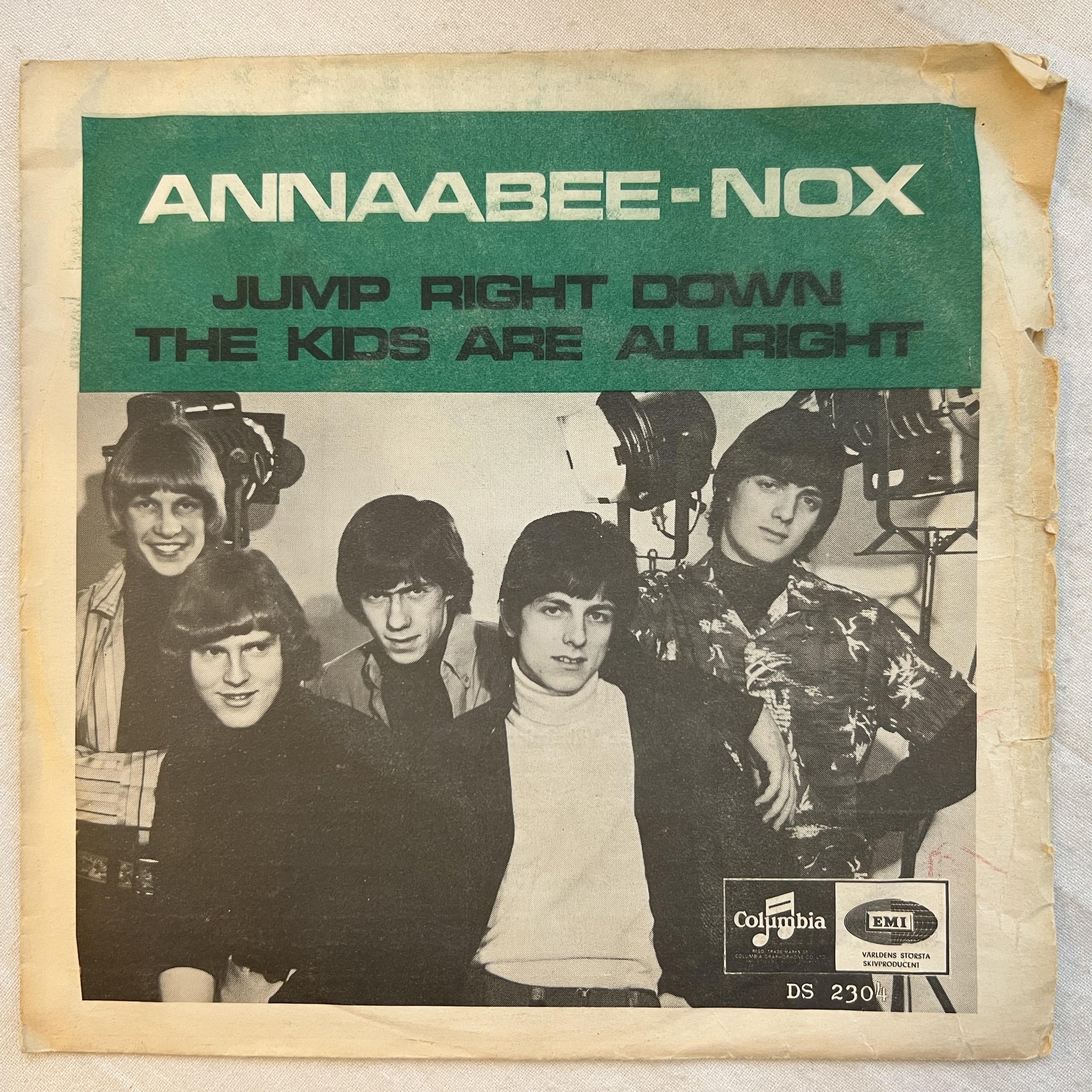 Omslagsbild för skivan 2 st ANNABEE-NOX jump right down & I'm not talking 2x7" Swe *** MOD ***