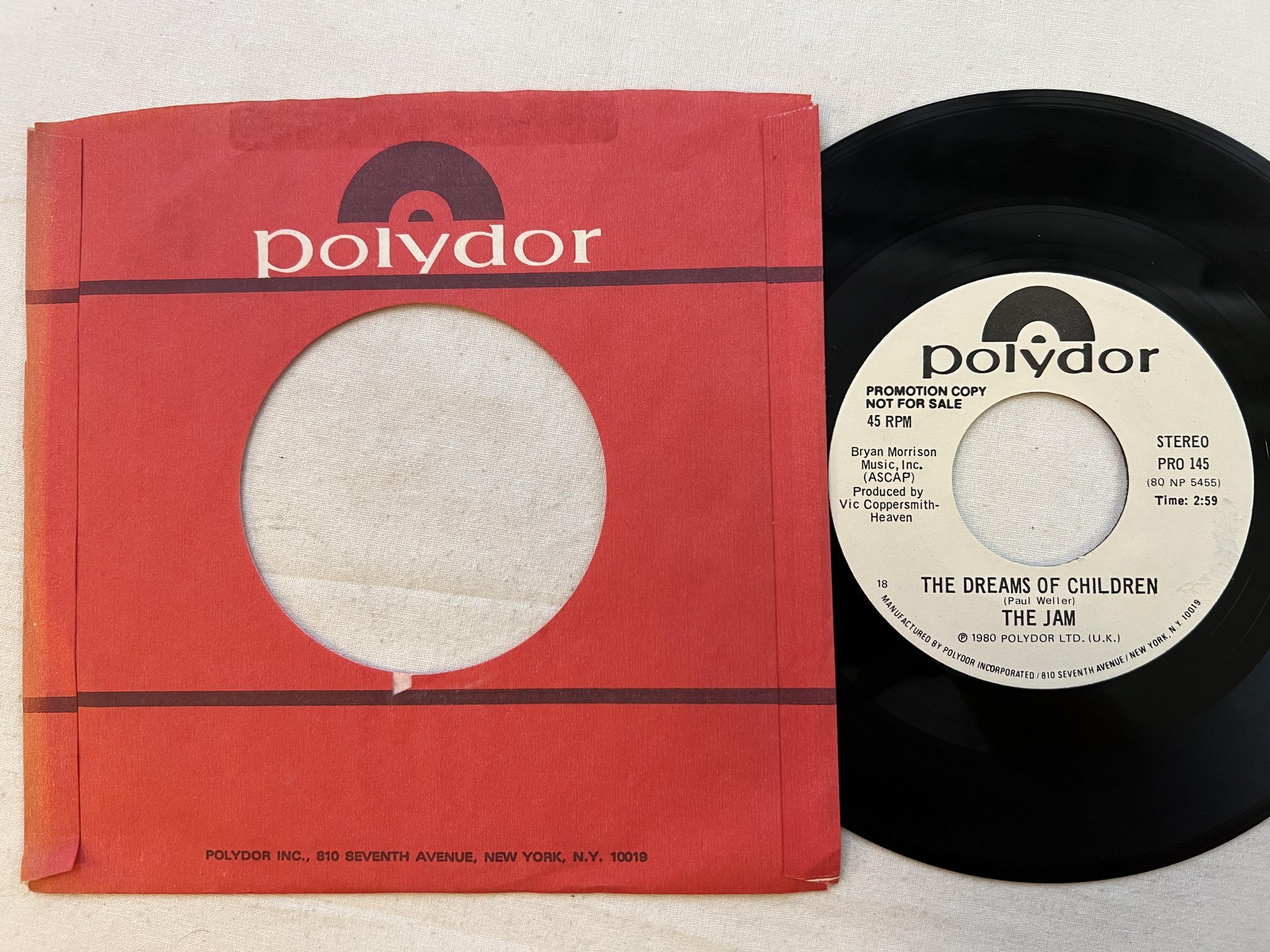 Omslagsbild för skivan THE JAM Going Underground 7" -80 US POLYDOR PRO 145