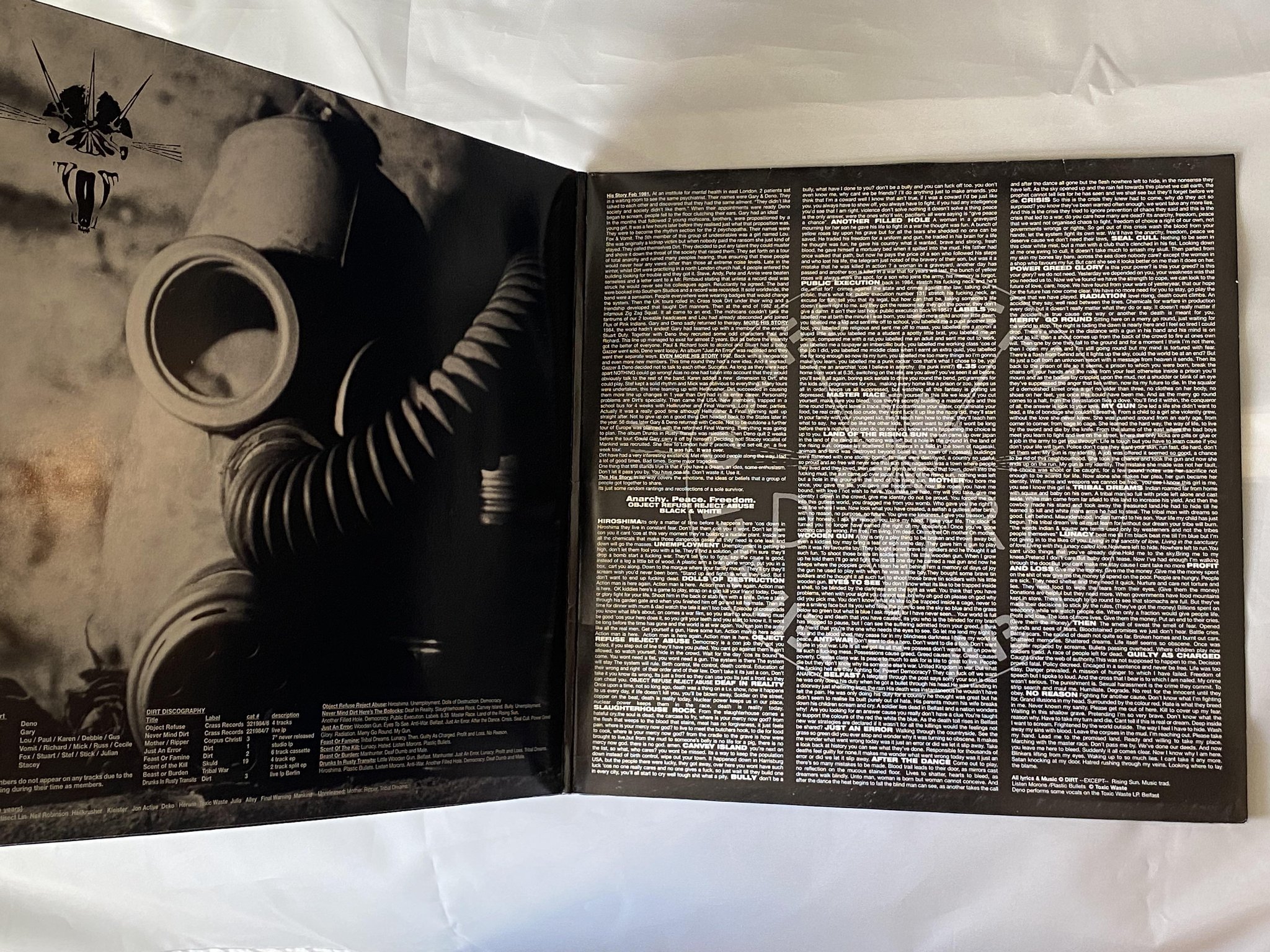 Omslagsbild för skivan DIRT black and white 2xLP -97 Ger SKULD 027