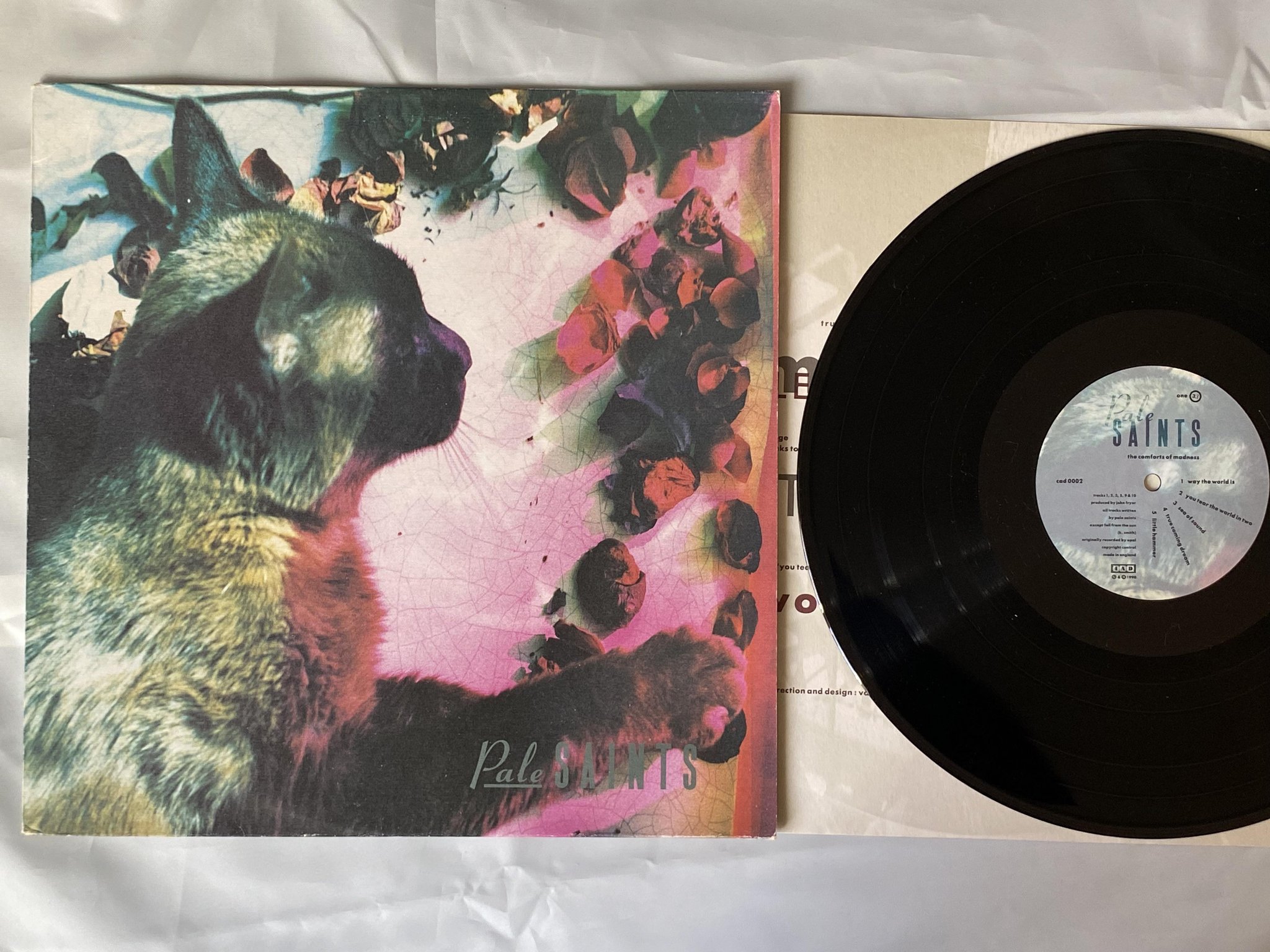 Omslagsbild för skivan PALE SAINTS the comforts of madness LP -90 UK 4AD cad 0002 *** INDIE ROCK ***