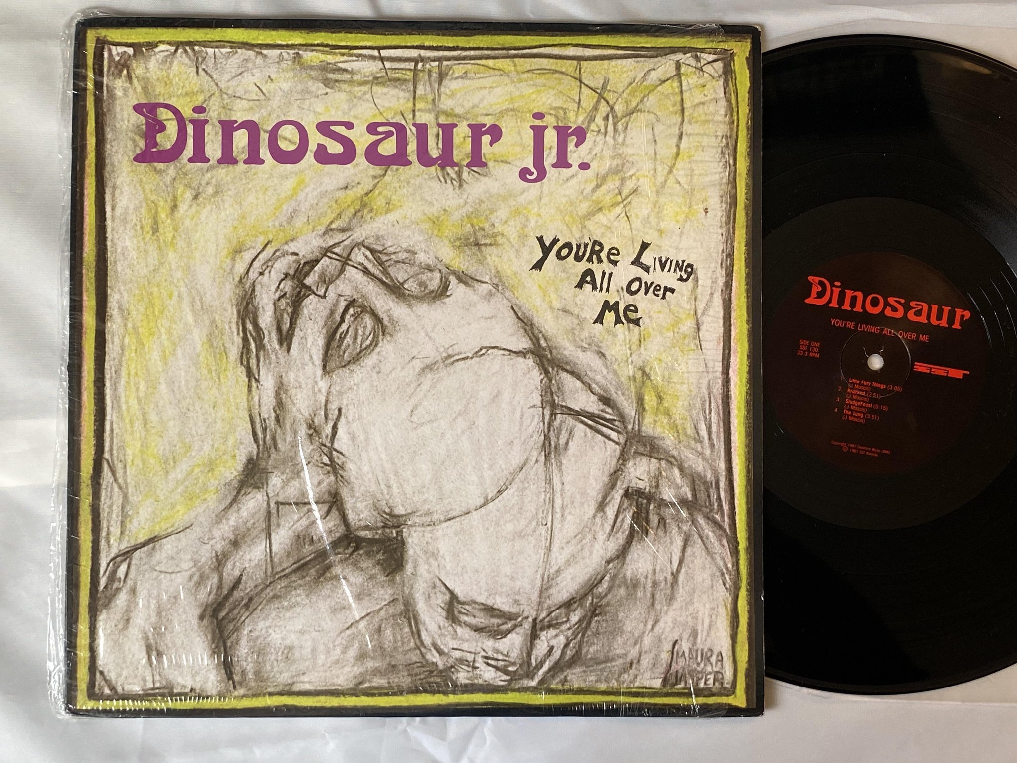 Omslagsbild för skivan DINOSAUR JR You're Living All Over Me LP -87 US SST 130