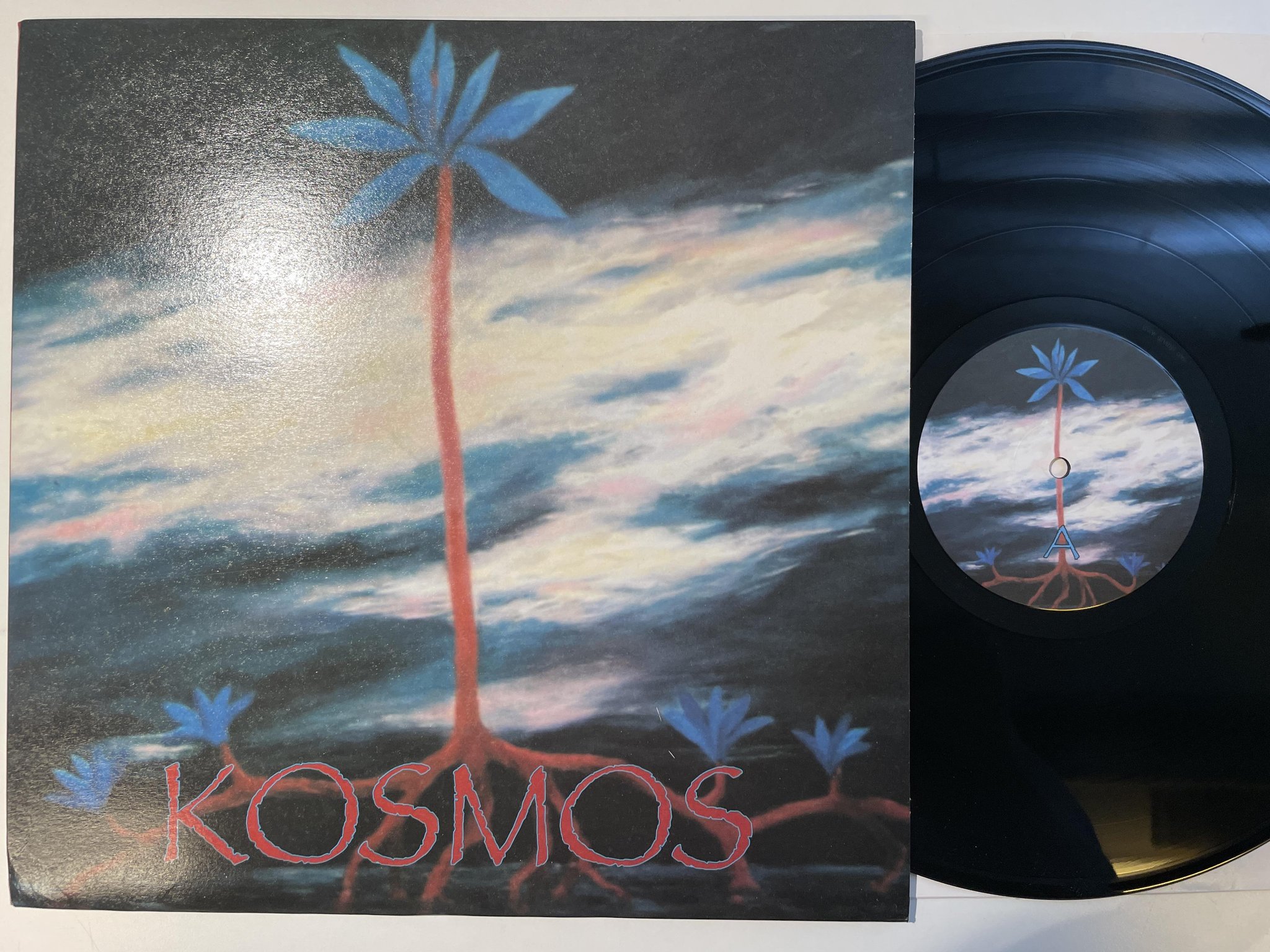 Omslagsbild för skivan KOSMOS Polku LP 2007 Fin private press KOSMOS002 Ltd Numbered 222/500 folk prog