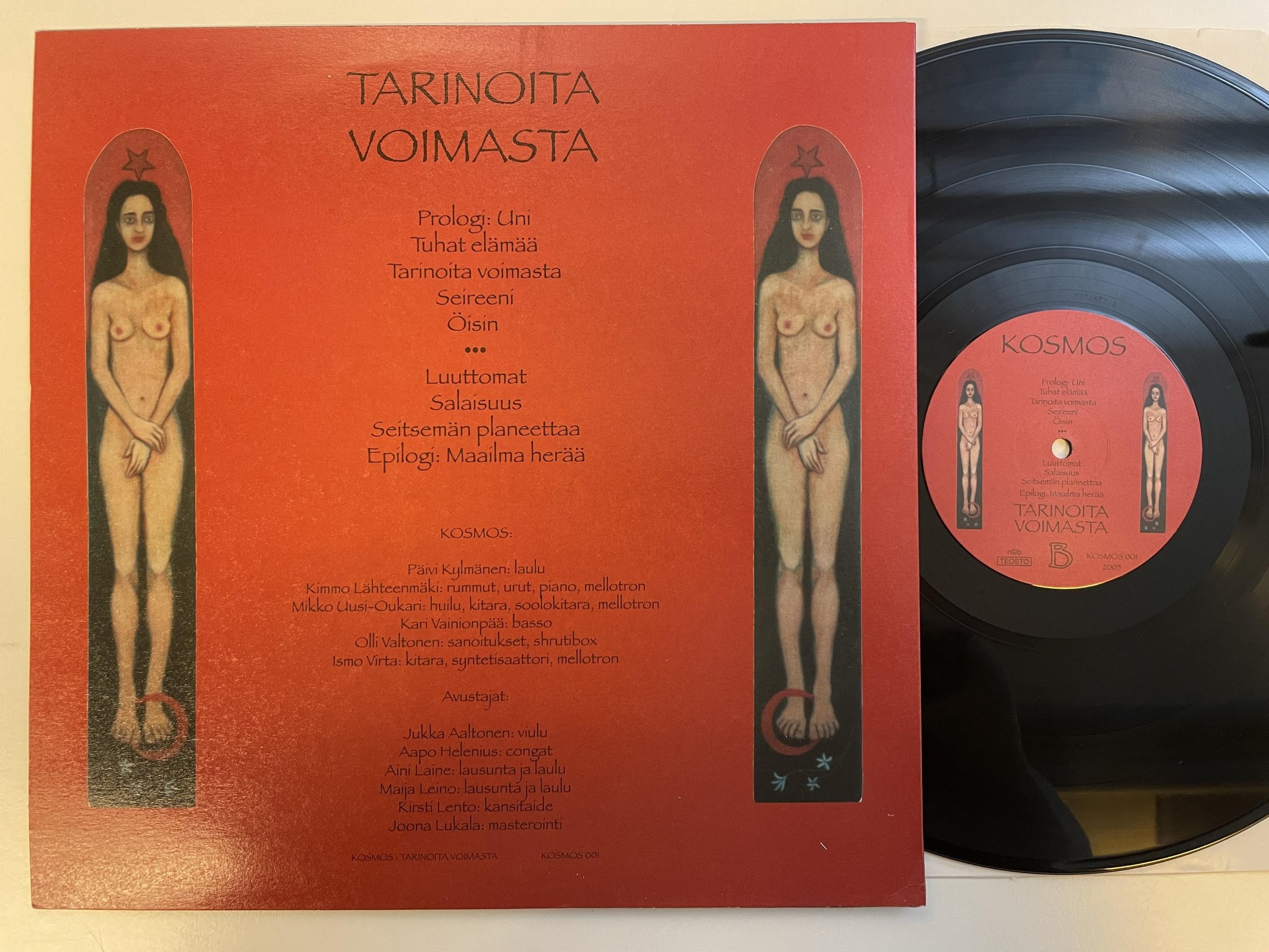 Omslagsbild för skivan KOSMOS Polku LP 2007 Fin private press KOSMOS002 Ltd Numbered 222/500 folk prog