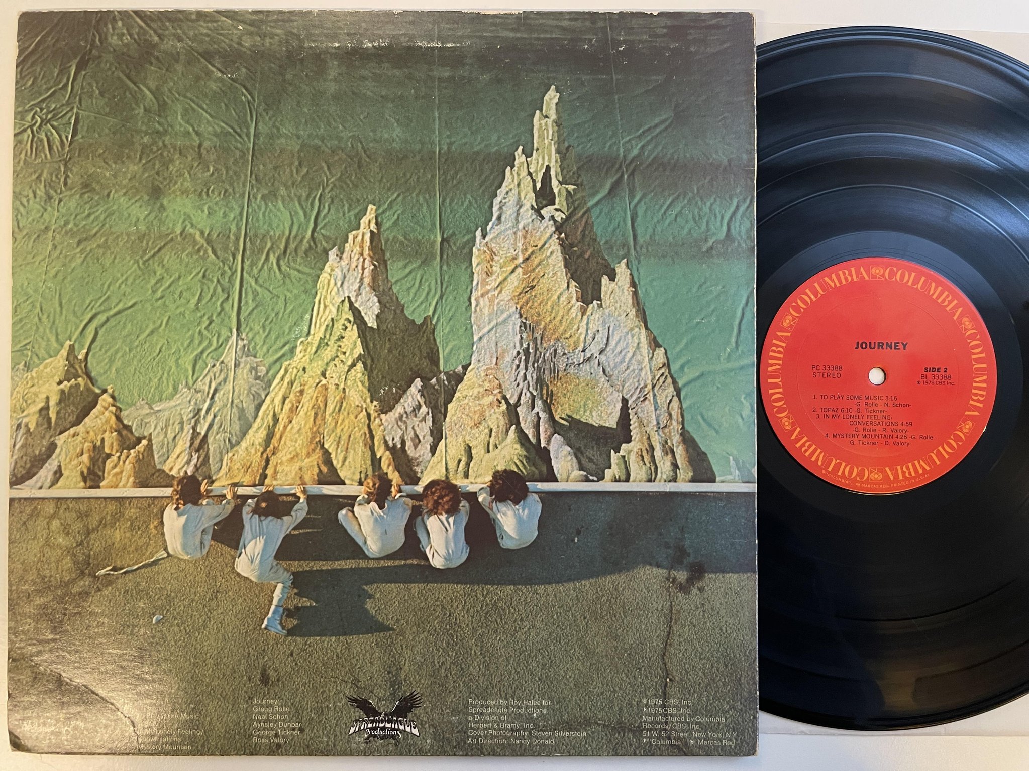 Omslagsbild för skivan JOURNEY s/t LP -75 US COLUMBIA PC 33388