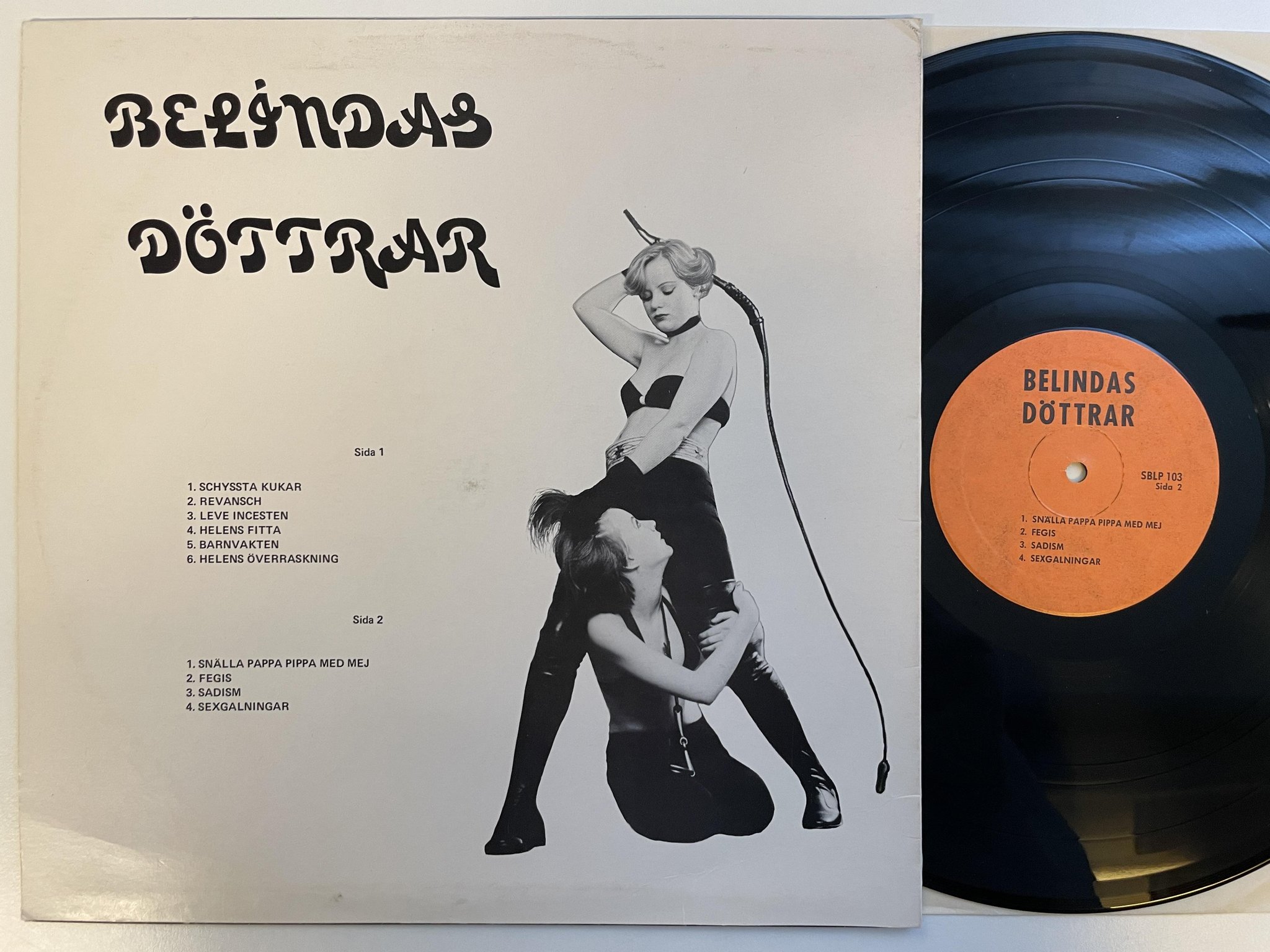 Omslagsbild för skivan BELINDAS DÖTTRAR s/t LP -75 Swe SBLP-103 *** PSYCH ROCK ***