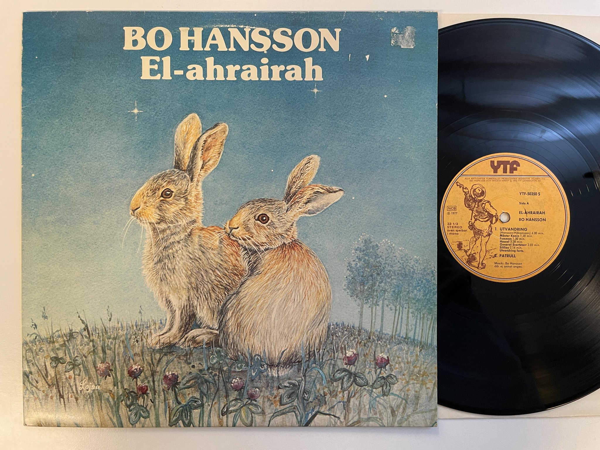 Omslagsbild för skivan BO HANSSON El-ahrairah LP -77 Swe YTF 50350S