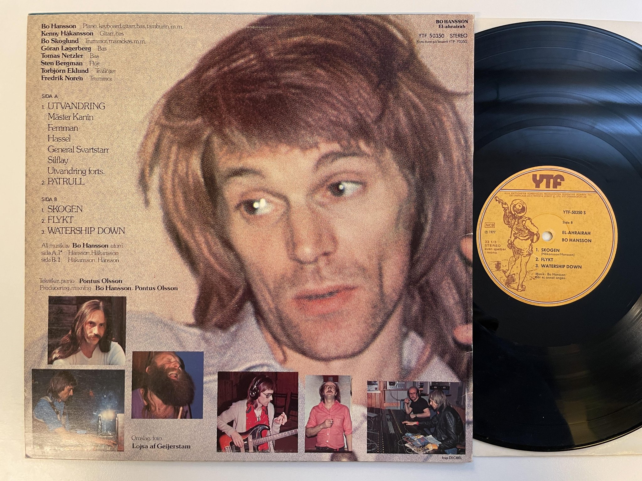 Omslagsbild för skivan BO HANSSON El-ahrairah LP -77 Swe YTF 50350S