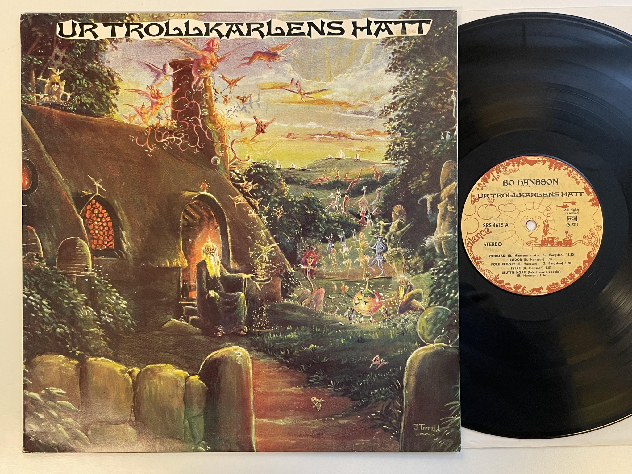 Omslagsbild för skivan BO HANSSON ur trollkarlens hatt LP Swe SILENCE SRS 4615