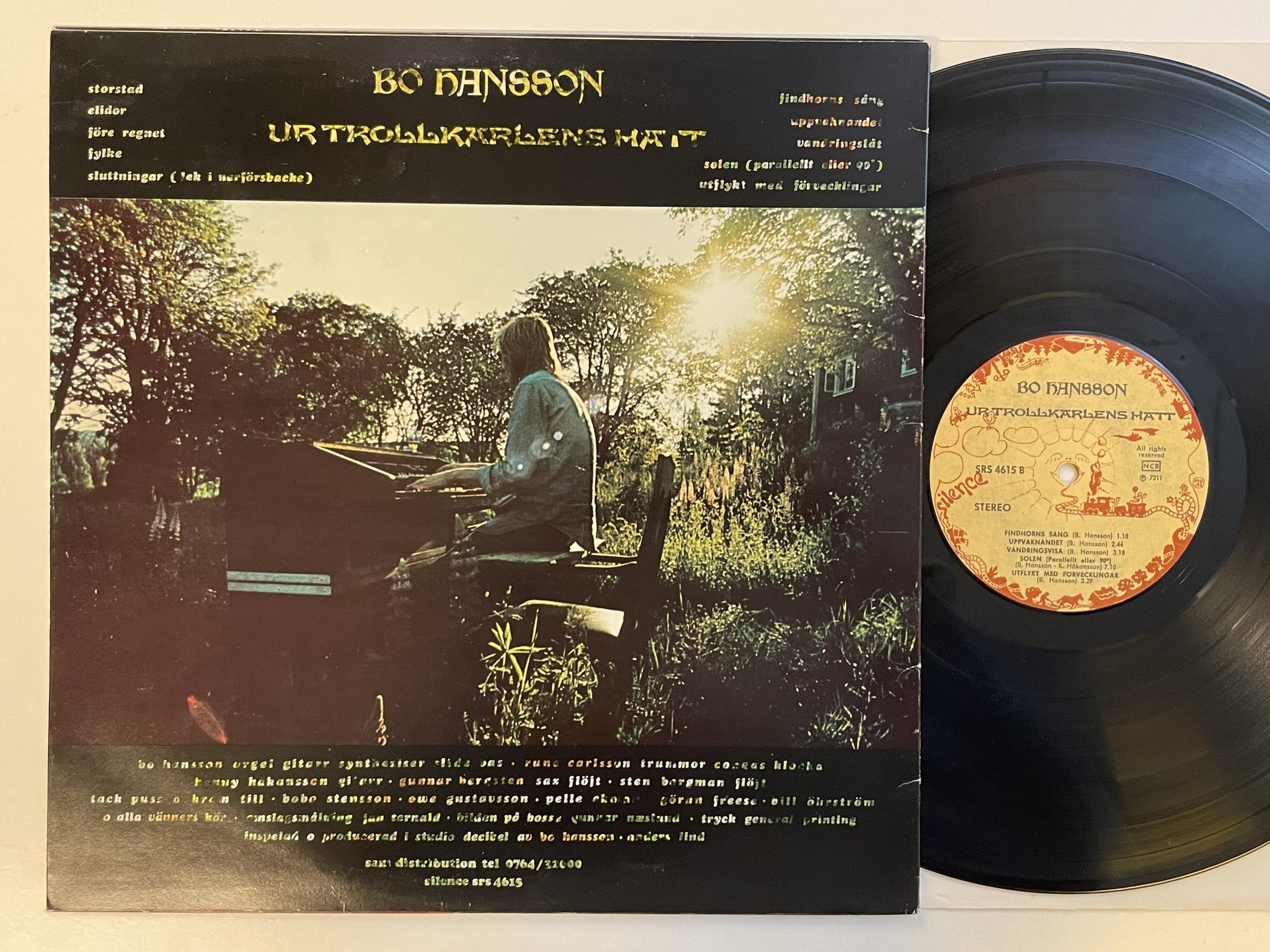 Omslagsbild för skivan BO HANSSON ur trollkarlens hatt LP Swe SILENCE SRS 4615