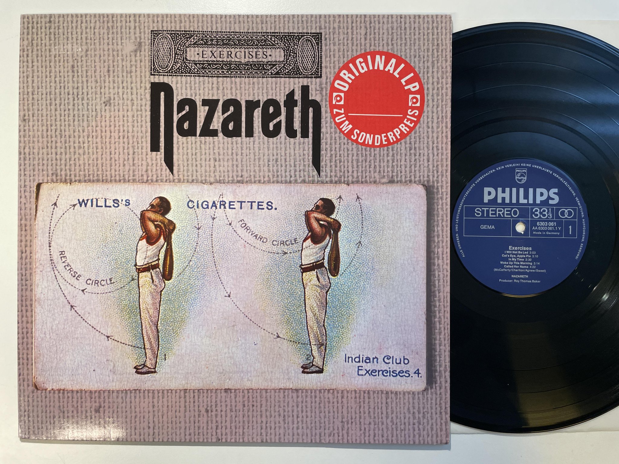 Omslagsbild för skivan NAZARETH exercises LP Ger PHILIPS 6303 061