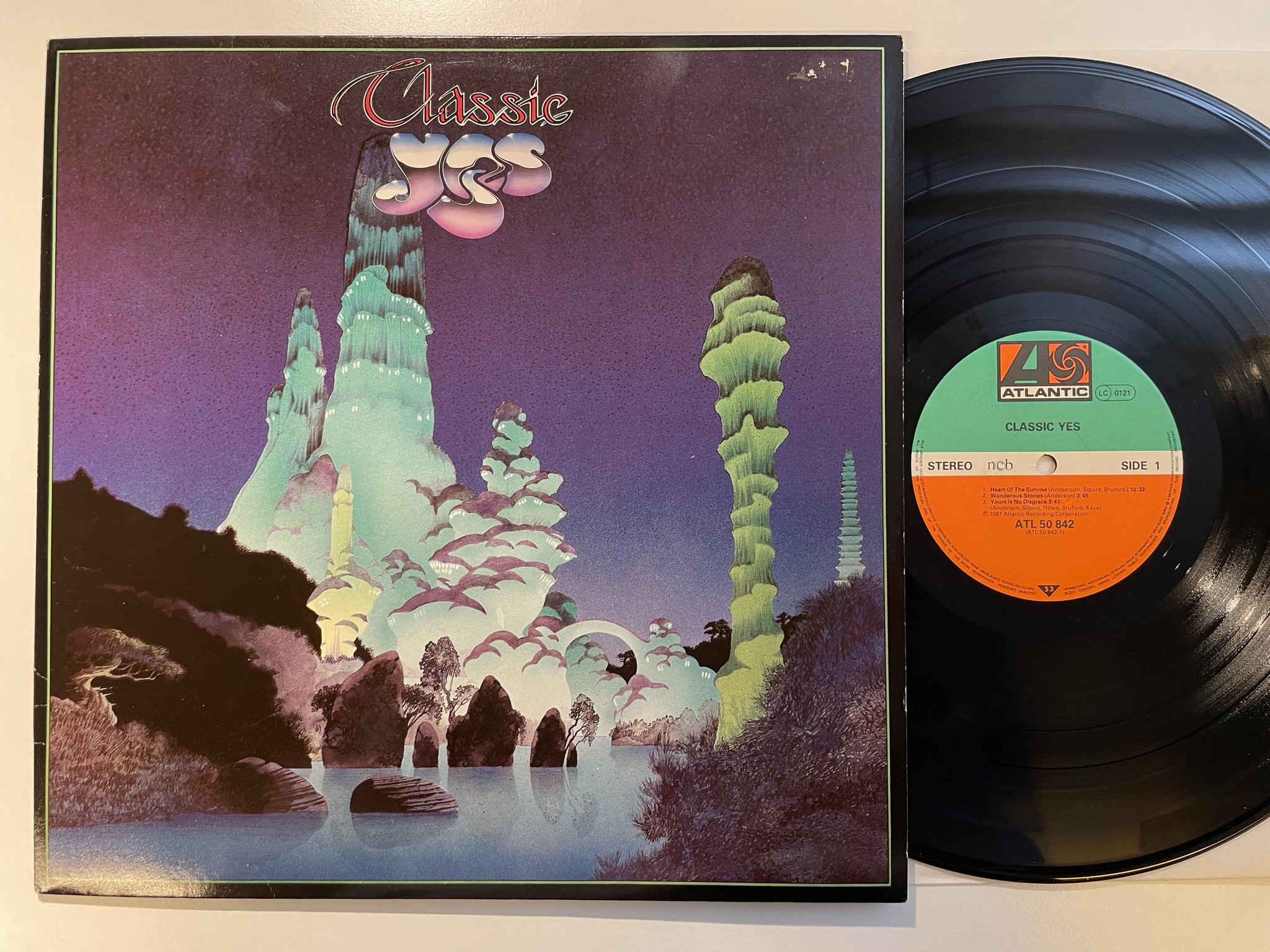 Omslagsbild för skivan YES classic LP -81 ncb ATLANTIC ATL 50842