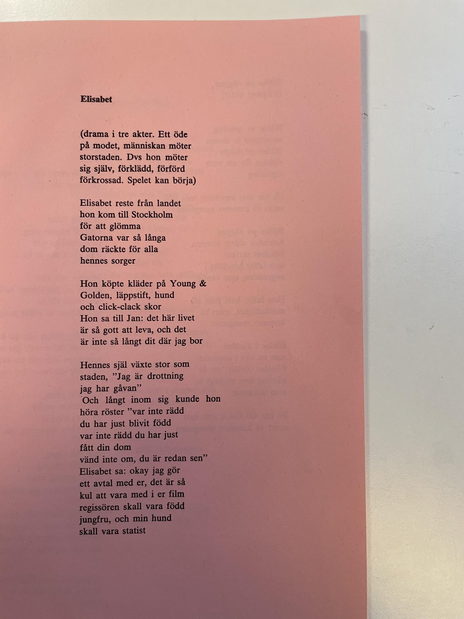 Omslagsbild för skivan PISKA MIG HÅRT Elisabet LP -74 Swe MNW 43P ** RARE **