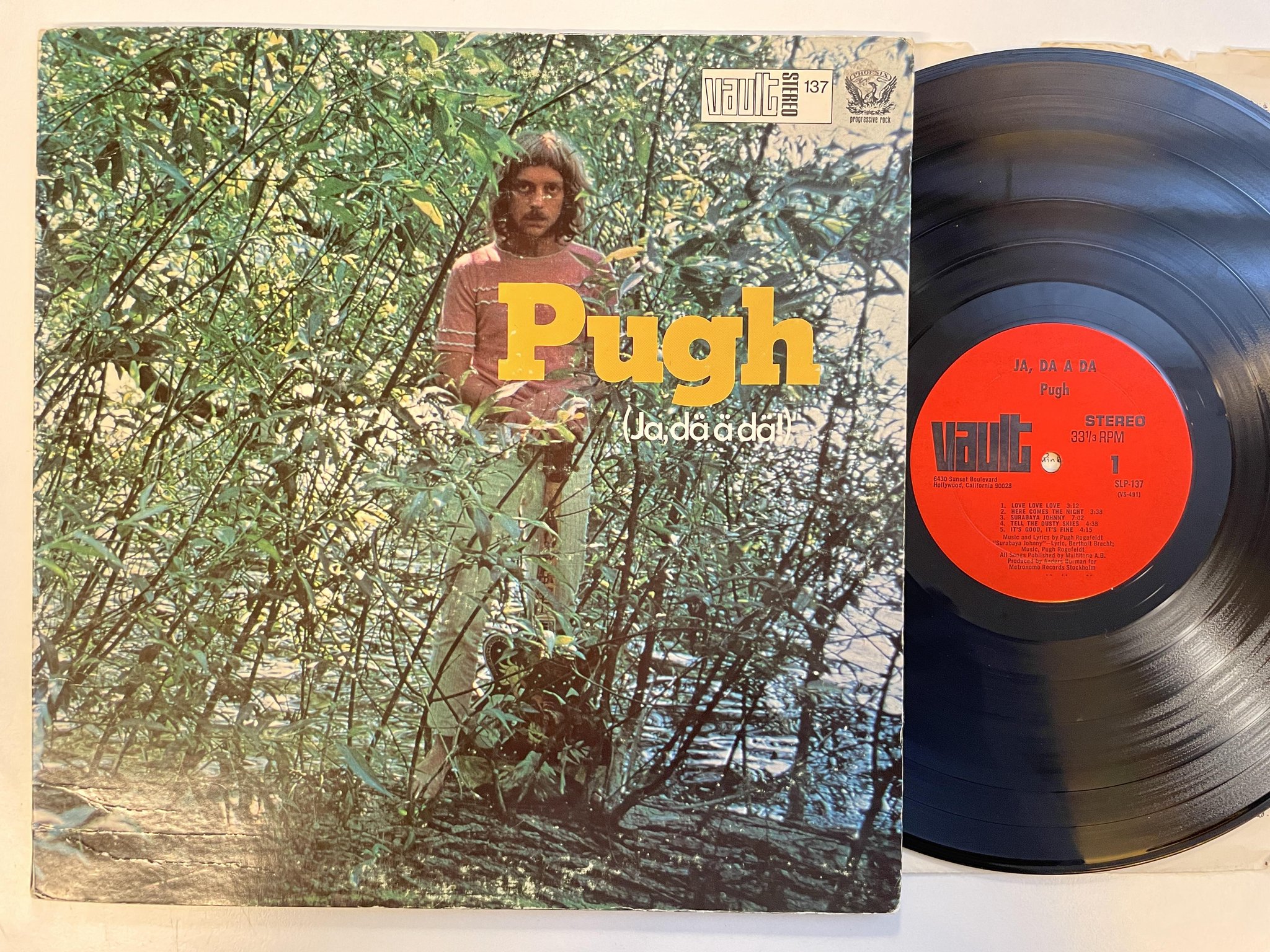 Omslagsbild för skivan PUGH ja da a da LP -70 US VAULT SLP-137