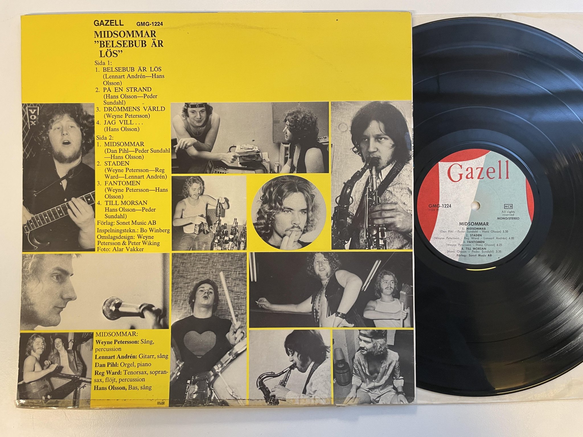 Omslagsbild för skivan MIDSOMMAR belsebub är lös ... LP -71 Swe GAZELL GMG-1224 ** HARD PROG **