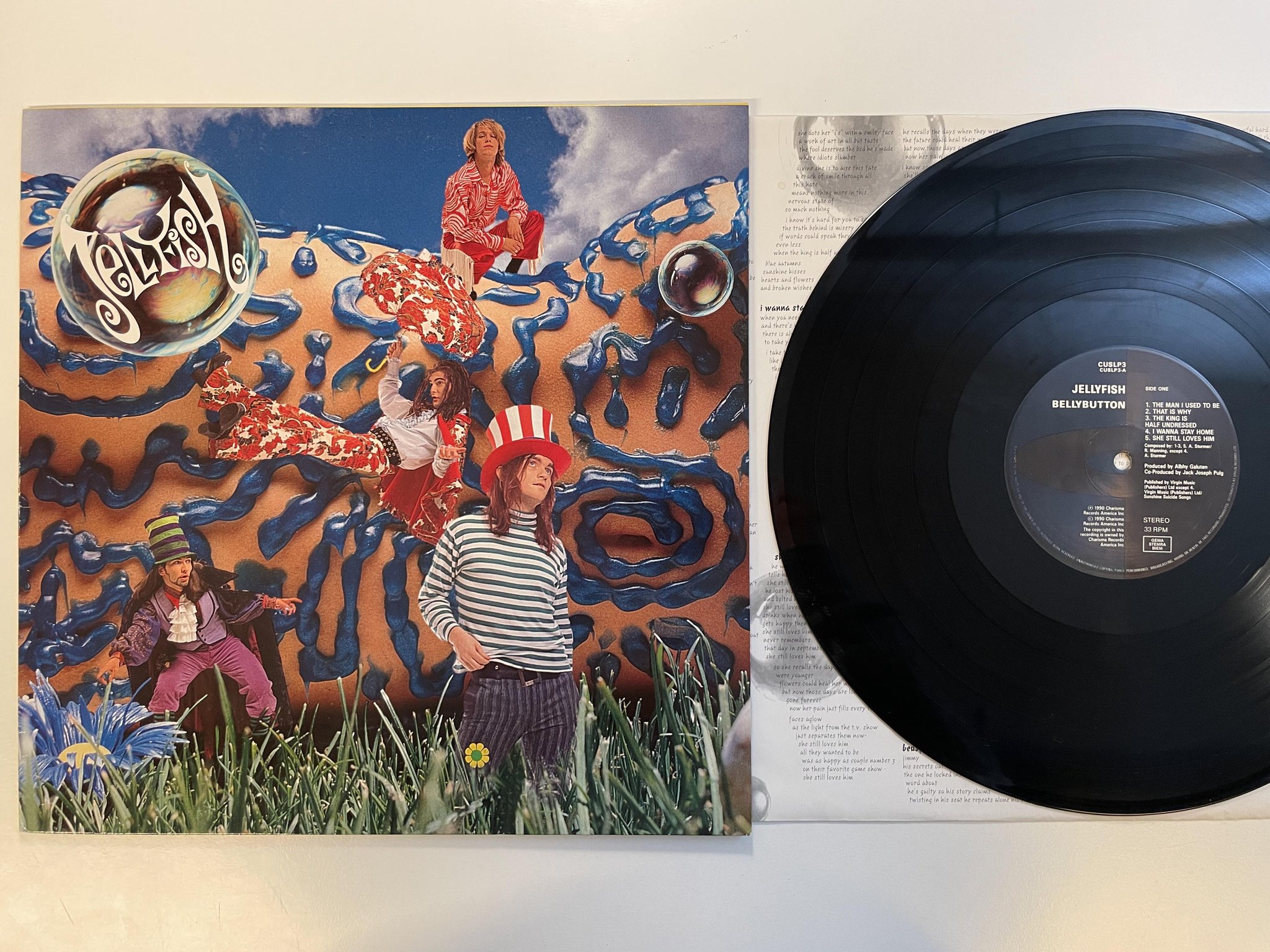 Omslagsbild för skivan JELLYFISH bellybutton LP -90 Ger CHARISMA CUSLP3