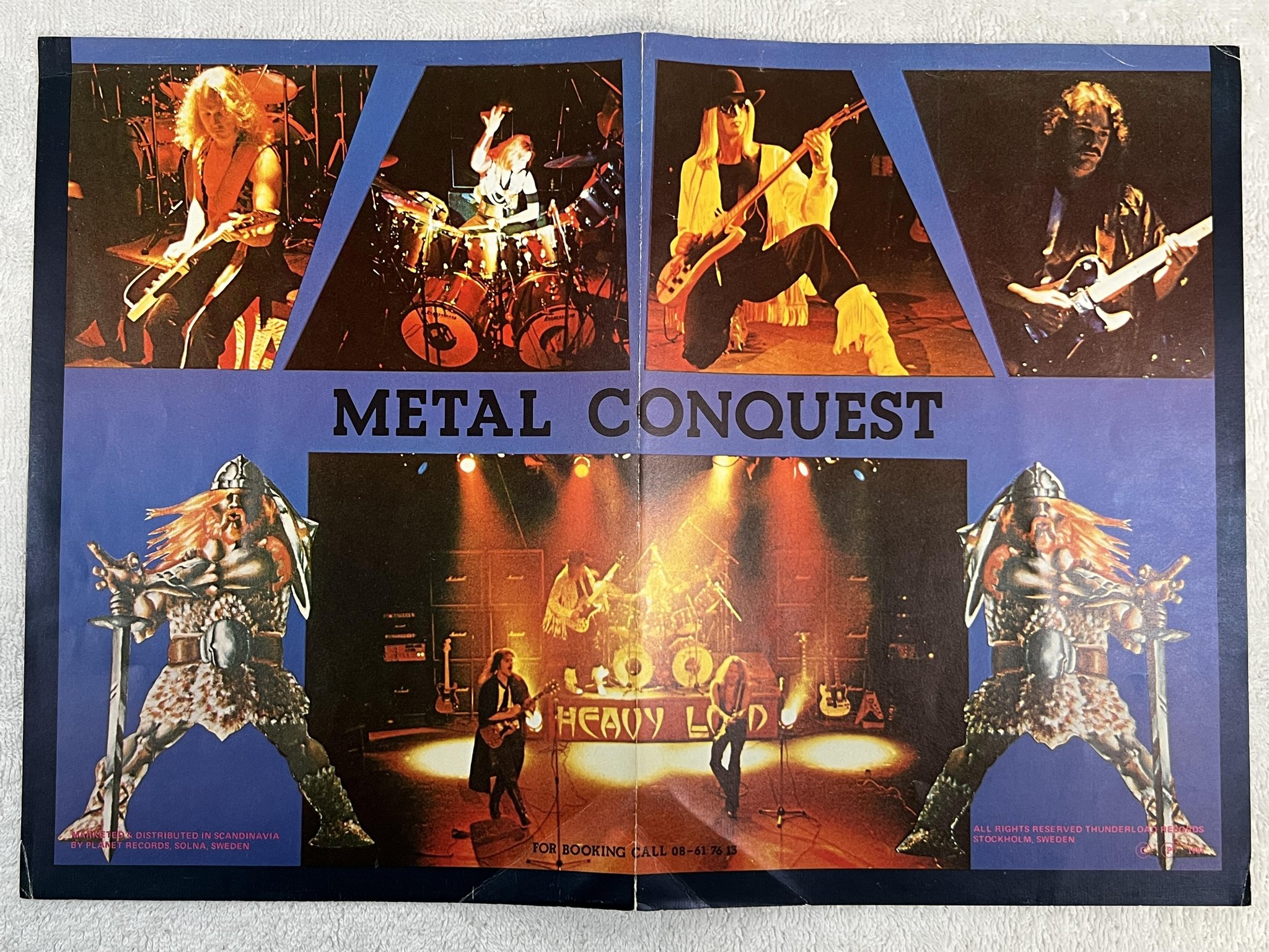 Omslagsbild för skivan HEAVY LOAD Metal Conquest 12"ep -81 THUNDERLOAD TMP 811 *** POSTER ***