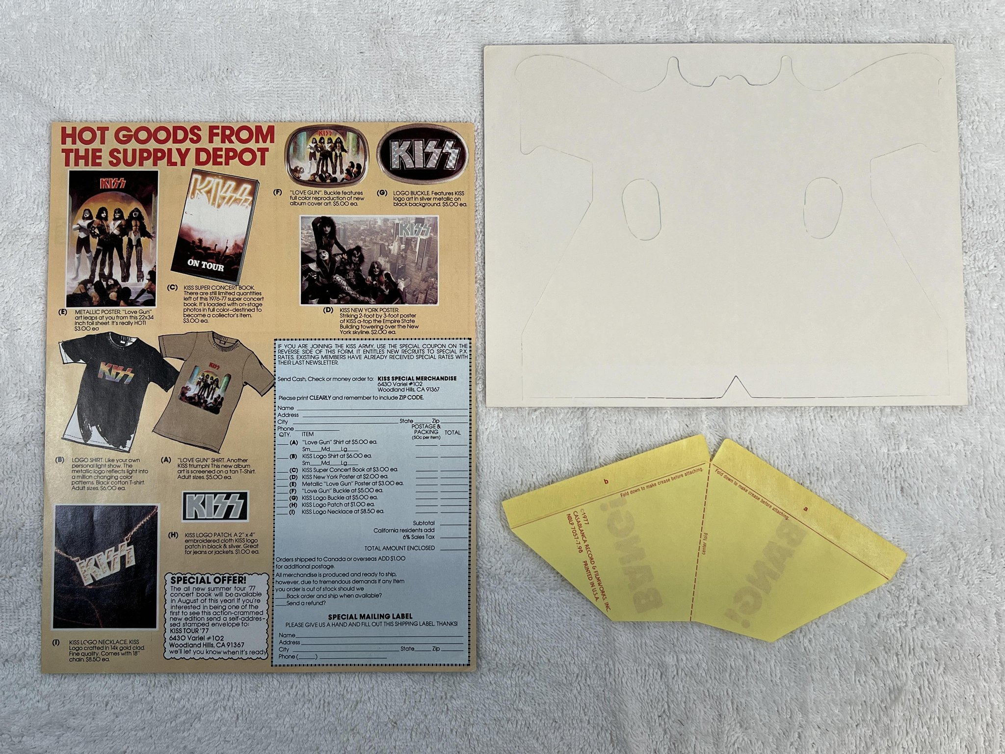 Omslagsbild för skivan KISS love gun LP -77 US casablanca NBLP 7057 *** complete w/ all inserts ***