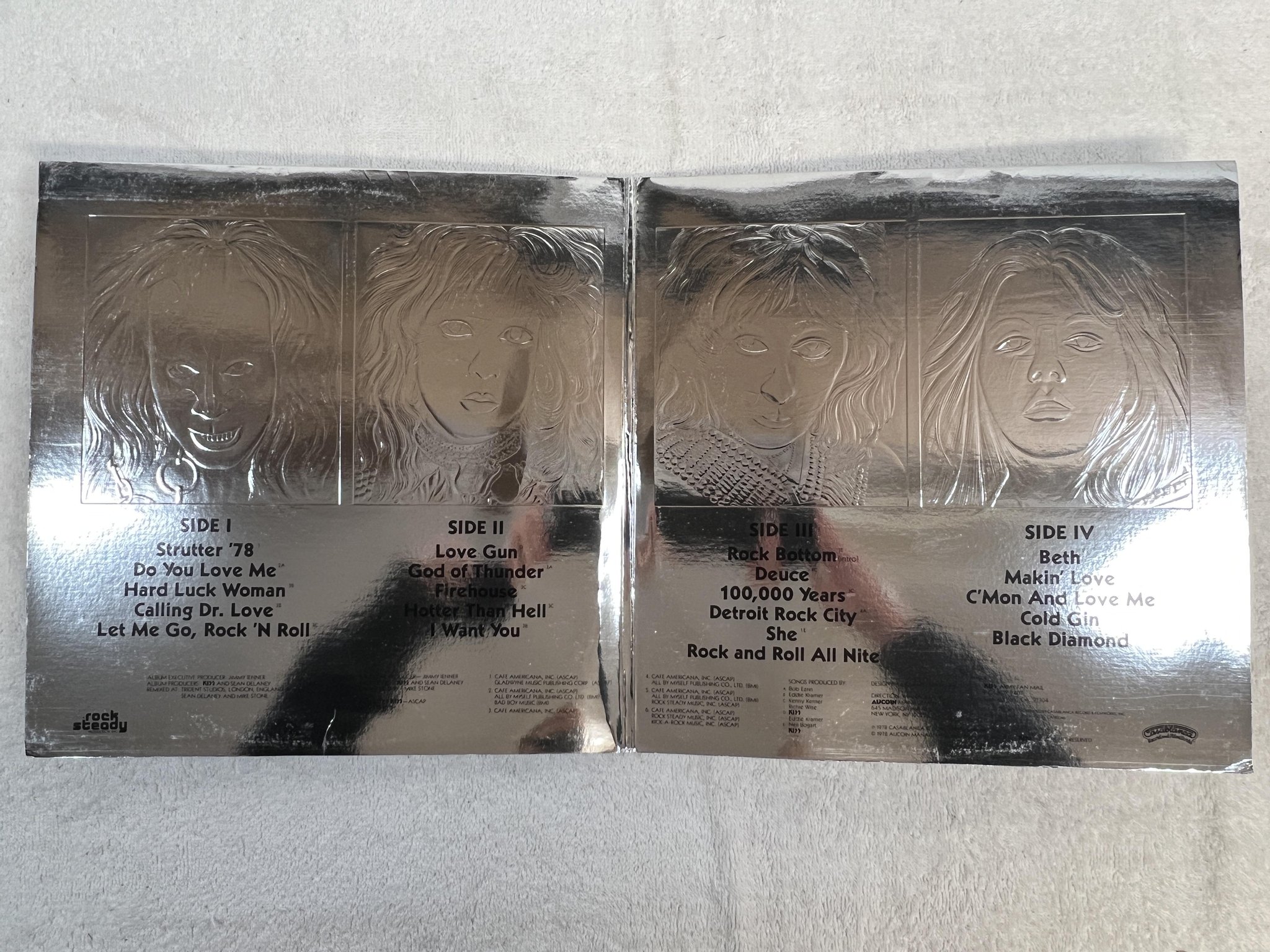 Omslagsbild för skivan KISS Double Platinum 2xLP -78 US CASABLANCA NBLP 7100-2