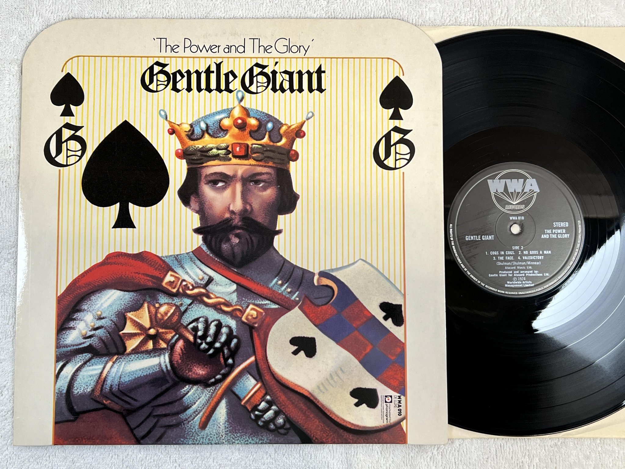 Omslagsbild för skivan GENTLE GIANT the power and the glory LP -74 UK WWA 010