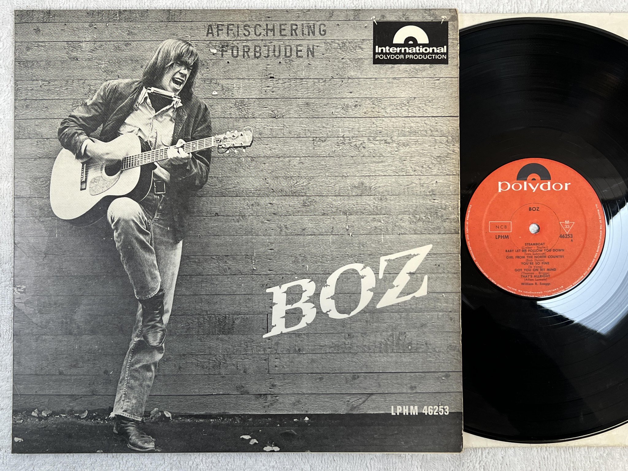Omslagsbild för skivan BOZ SCAGGS boz LP -66 Swe POLYDOR LPHM 46253 *** RARE ***
