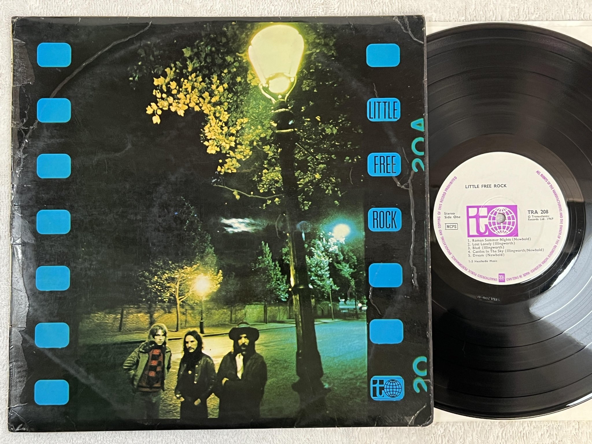 Omslagsbild för skivan LITTLE FREE ROCK s/t LP -69 UK TRANSLANTIC TRA 208 *** RARE PSYCH ***