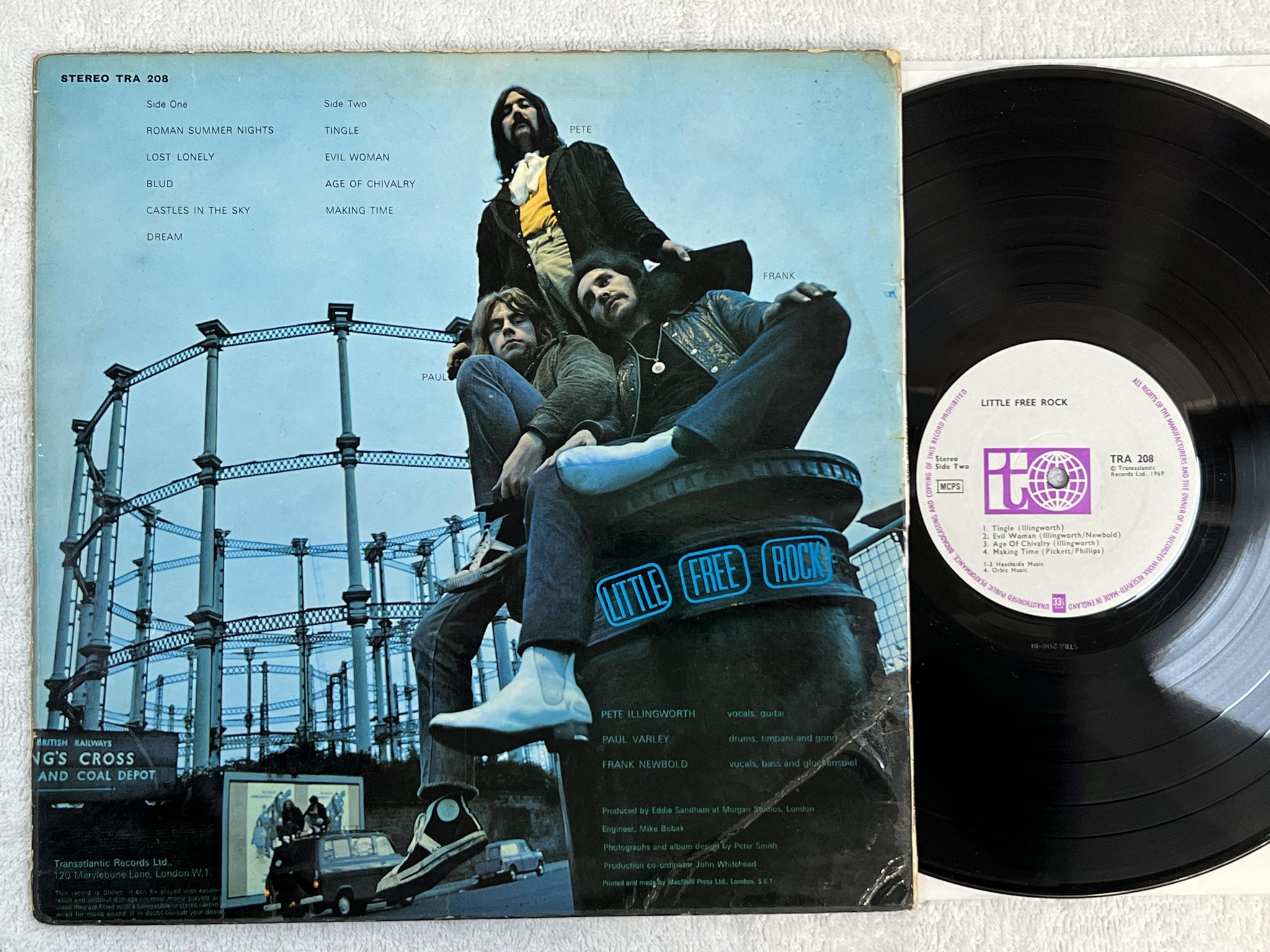 Omslagsbild för skivan LITTLE FREE ROCK s/t LP -69 UK TRANSLANTIC TRA 208 *** RARE PSYCH ***