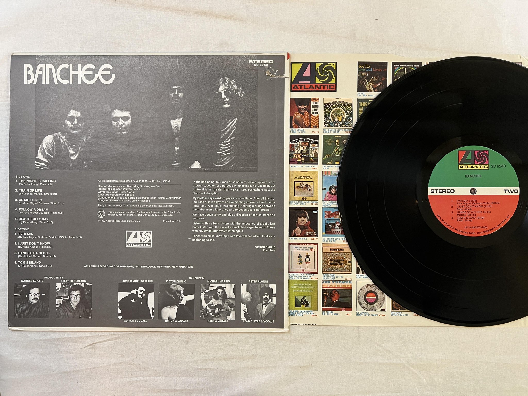 Omslagsbild för skivan BANCHEE s/t LP -69 US ATLANTIC SD 8240 *** HARD PSYCH ***