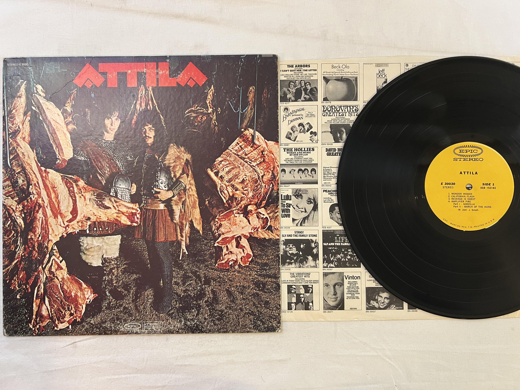 Omslagsbild för skivan ATTILA s/t LP -70 US EPIC E 30030 *** RARE HARD PROG ****