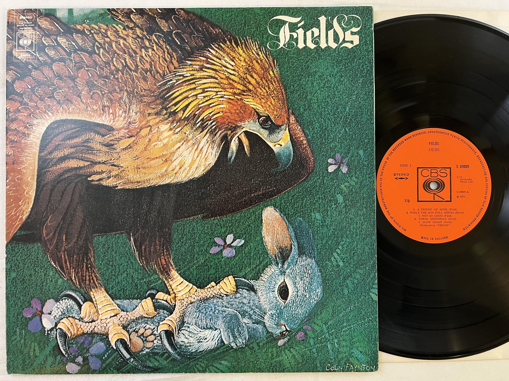 Omslagsbild för skivan FIELDS s/t LP -71 UK CBS S 69009 *** UK PROG ***