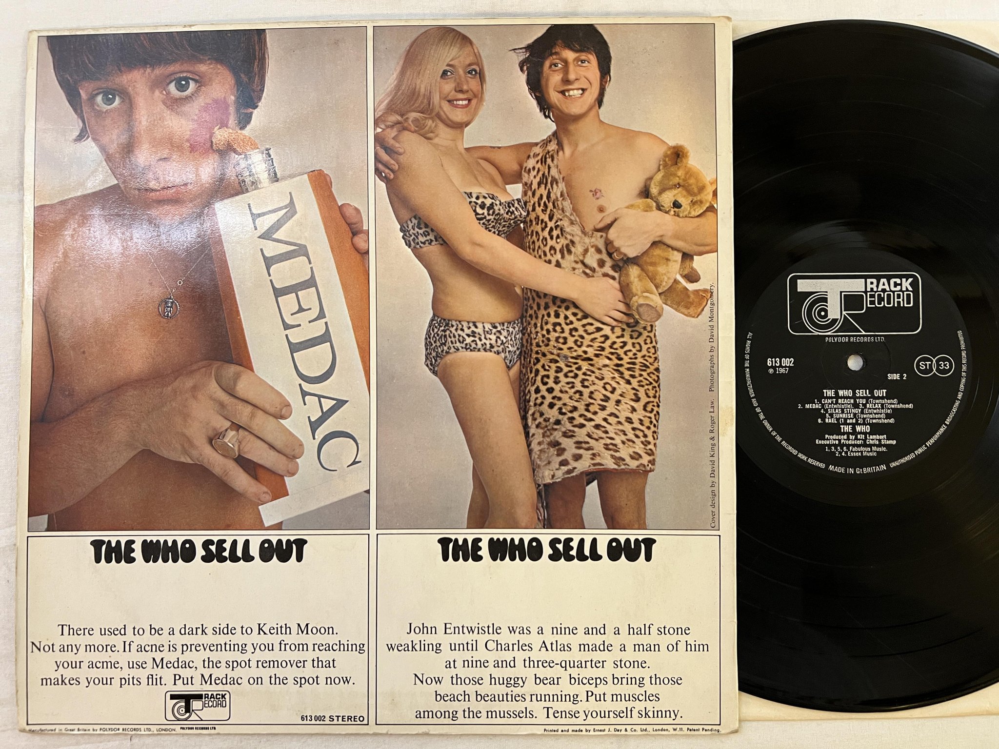 Omslagsbild för skivan THE WHO sell out LP -67 UK TRACK 613 002