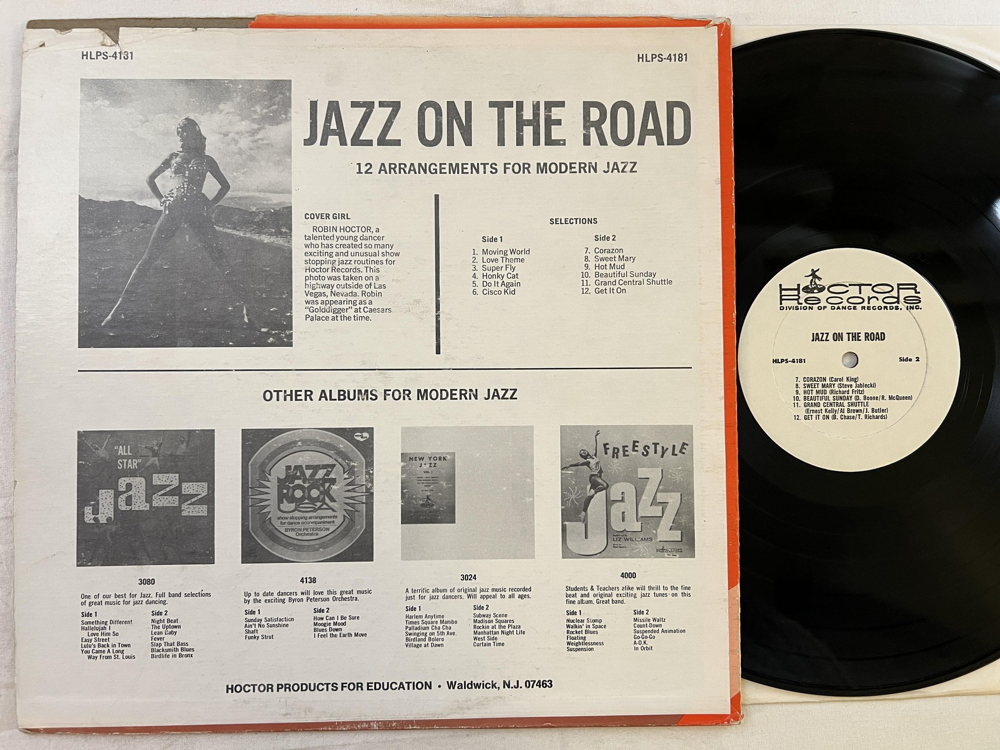Omslagsbild för skivan JAZZ ON THE ROAD LP -74 US HOCTOR HLPS 4181 **** rare funky jazz ****