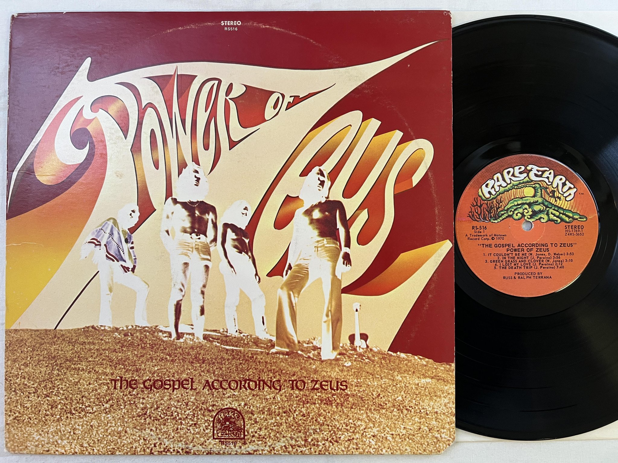 Omslagsbild för skivan POWER OF ZEUS the gospel according to Zeus LP -70 US **** rare hard psych ****