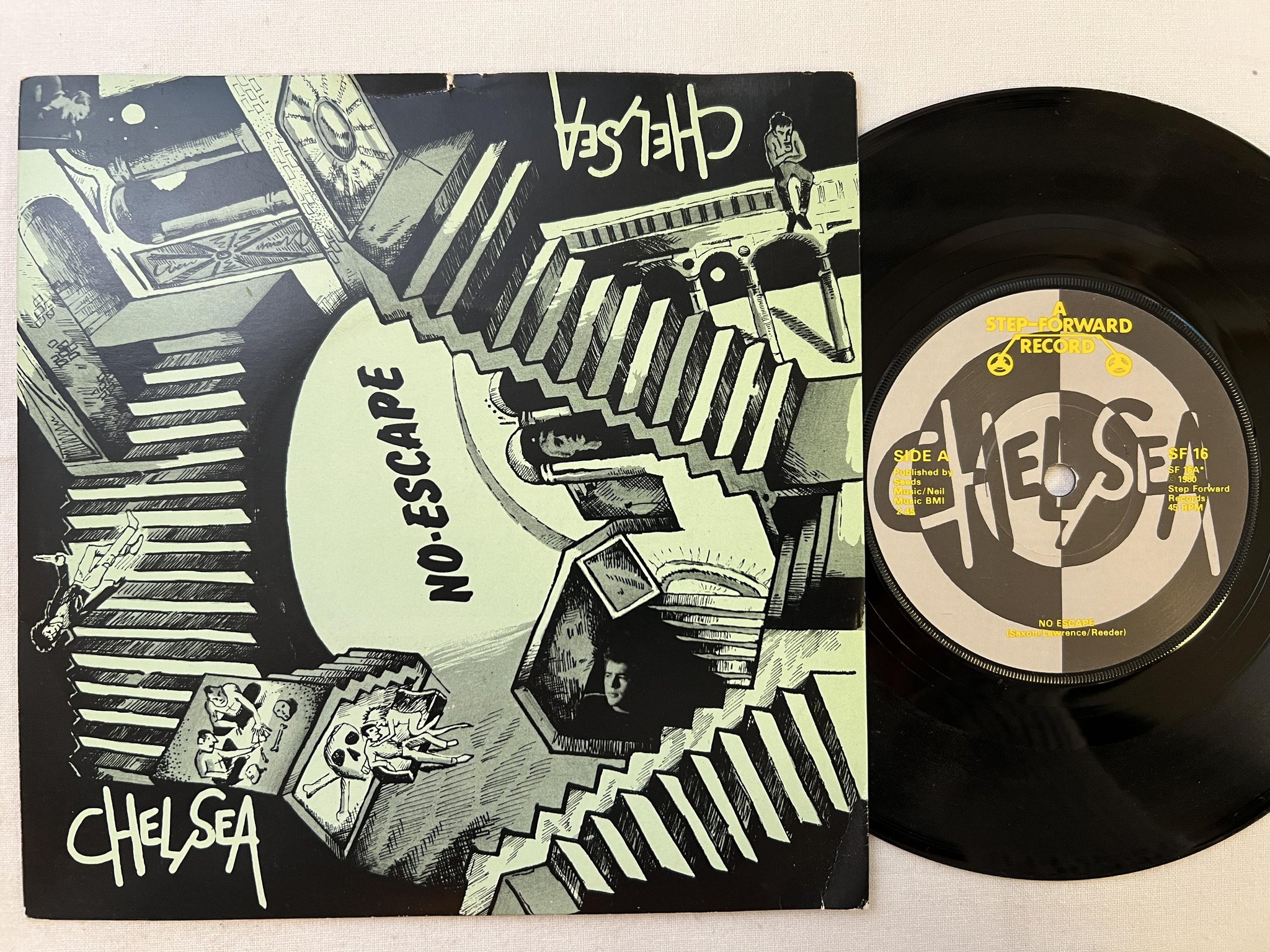 Omslagsbild för skivan CHELSEA decide 7" -79 UK A STEP-FORWARD SF-16