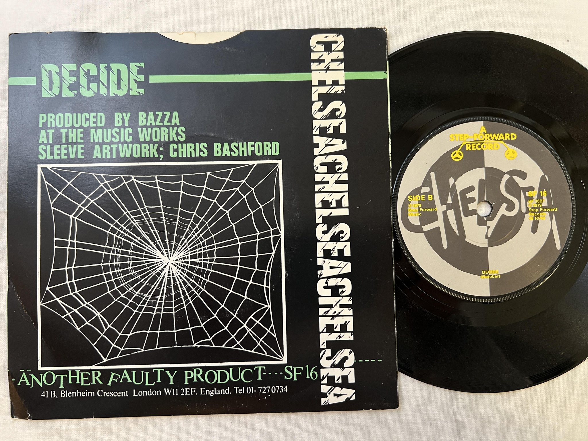 Omslagsbild för skivan CHELSEA decide 7" -79 UK A STEP-FORWARD SF-16