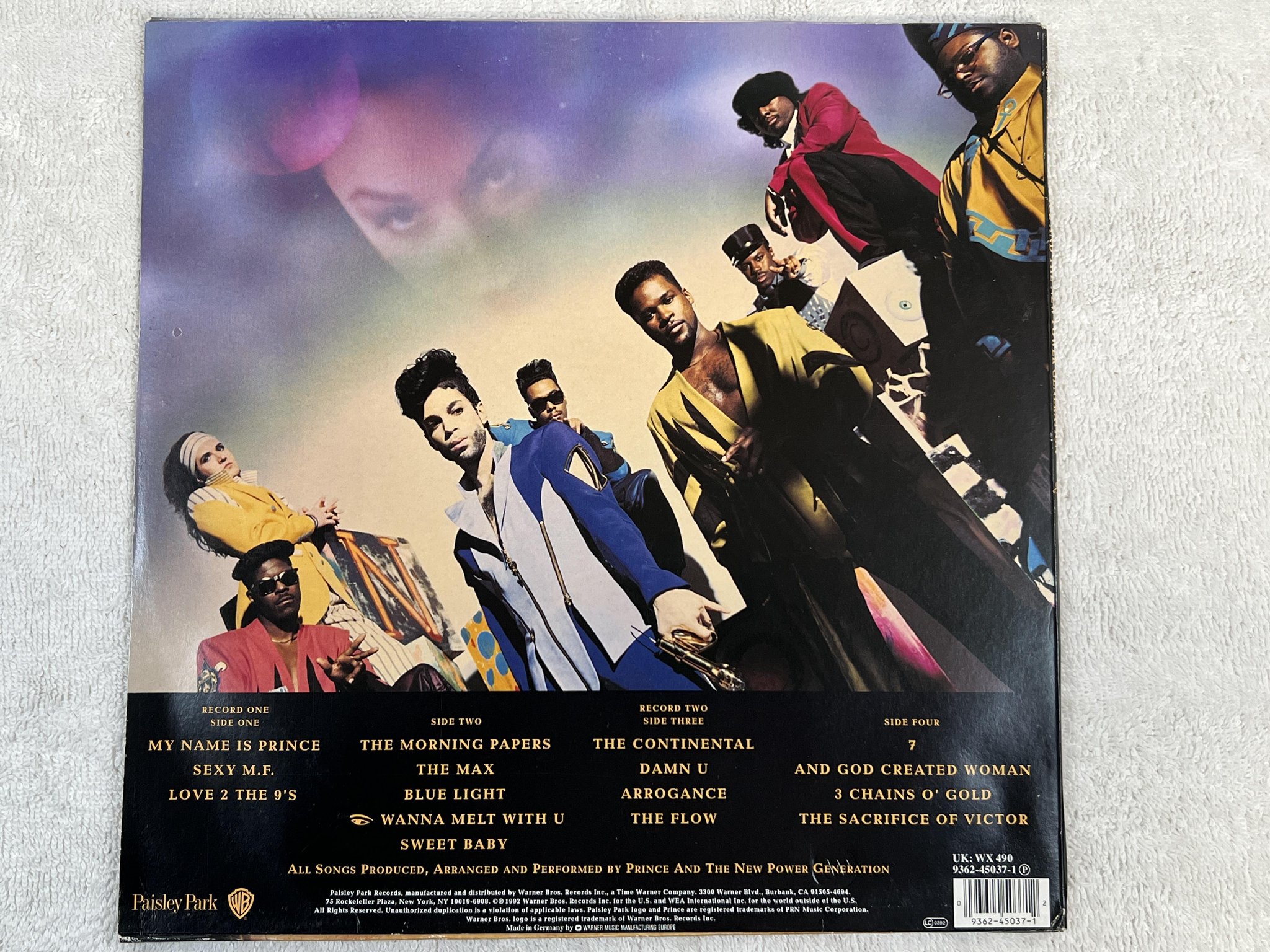 Omslagsbild för skivan PRINCE & THE NEW POWER GENERATION love symbol 2xLP -92 Eu PAISLEY PARK ** RARE *