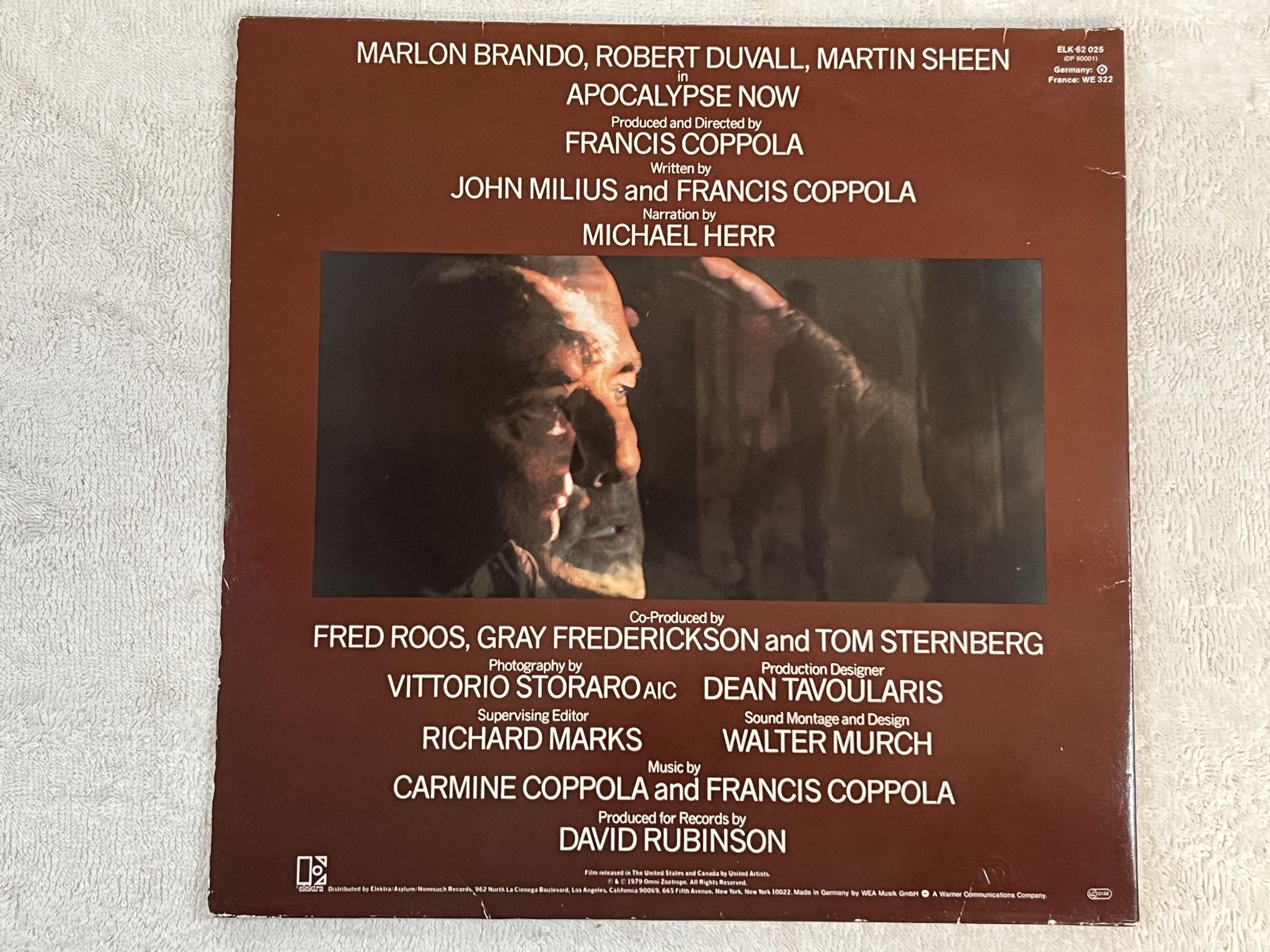 Omslagsbild för skivan COPPOLA Apocalypse Now LP Ger ELEKTRA K 62 025-1