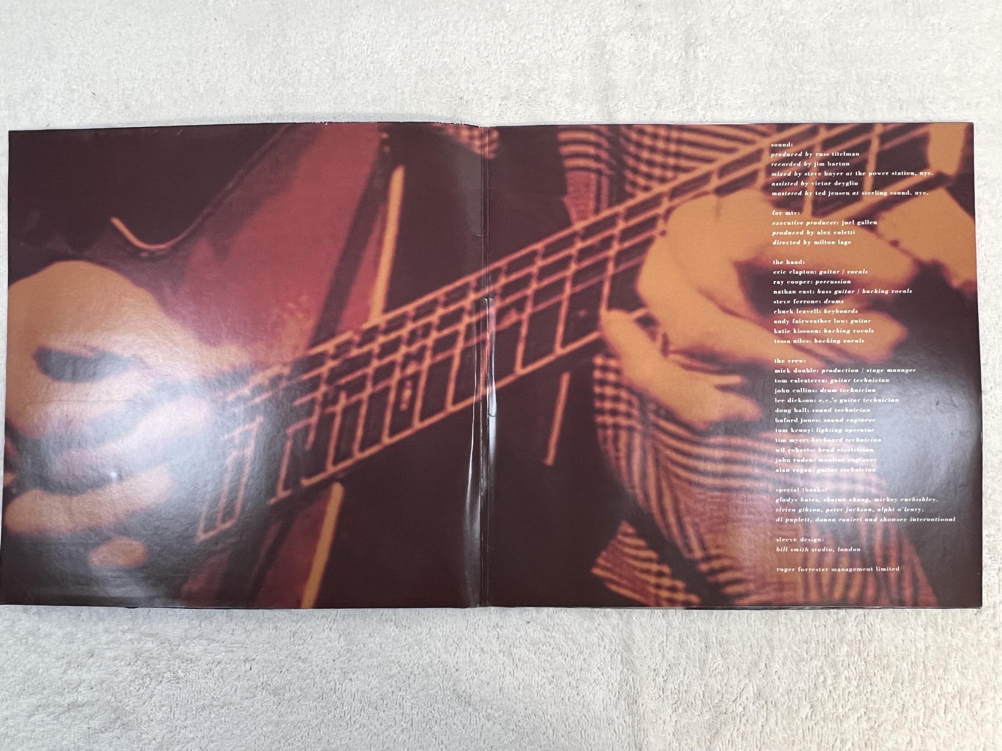 Omslagsbild för skivan ERIC CLAPTON unplugged LP -92 EU REPRISE 9362-45024-1 *** Layla ***