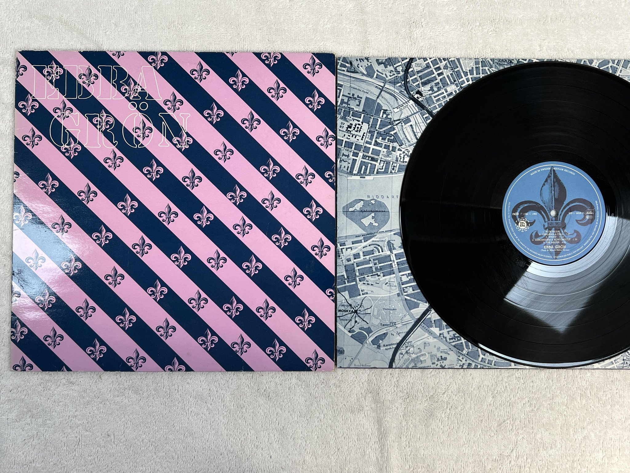 Omslagsbild för skivan EBBA GRÖN s/t LP -82 Swe MISTLUR MLR 25