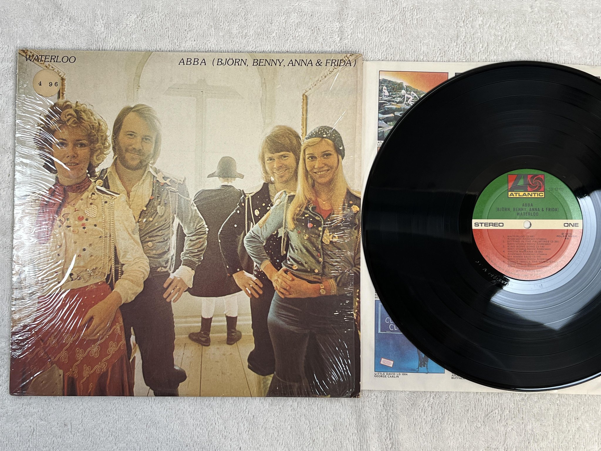 Omslagsbild för skivan ABBA waterloo LP -74 US ATLANTIC SD 18101